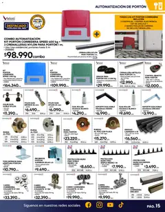 Construmart Ofertas válido desde el 31.03.2026 | Página: 15 | Productos: Control remoto, Riel, Recibidor