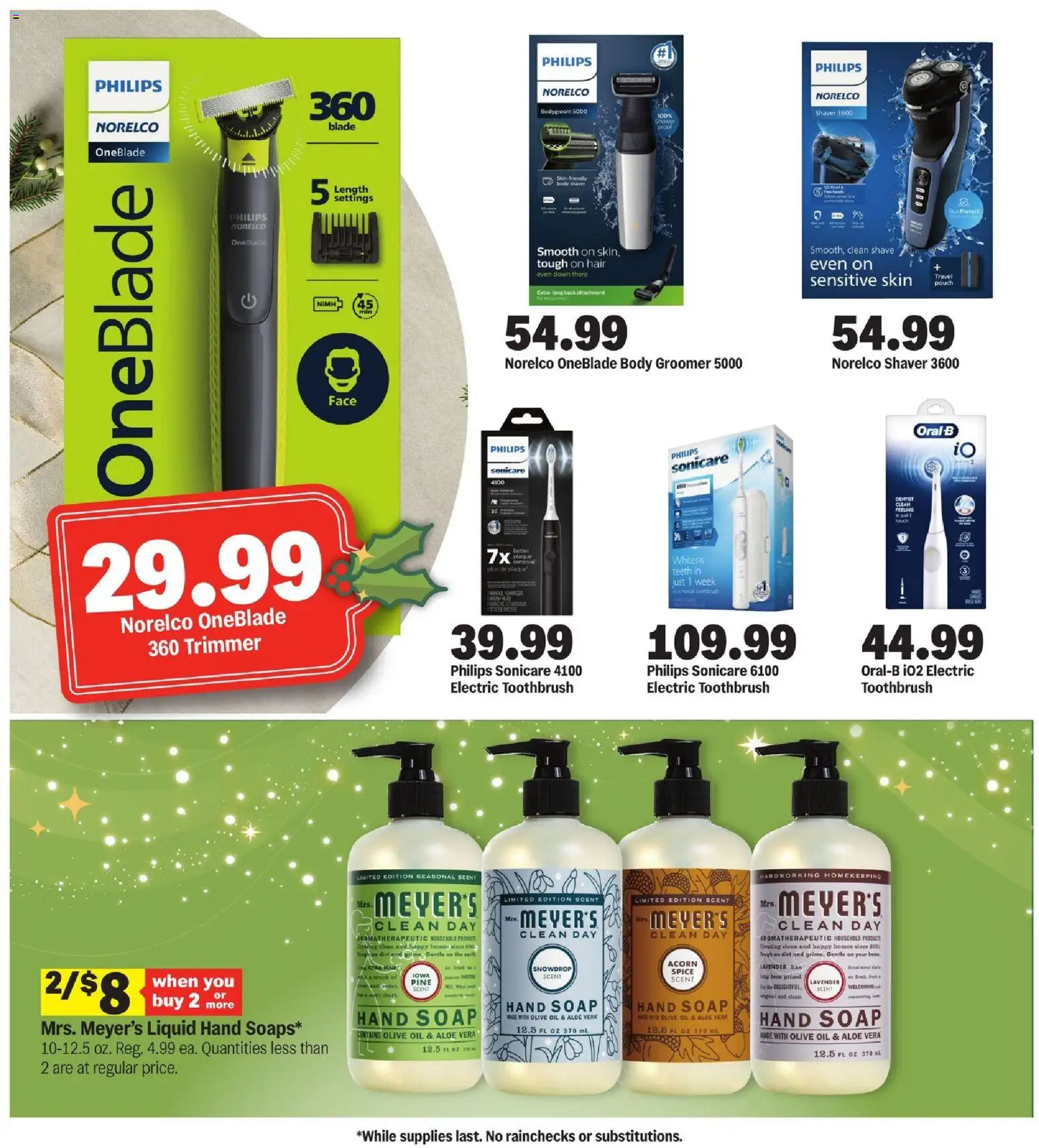 Meijer Celebrate With Savings - valid from 12.11.2025 | Page: 12 | Products: Trimmer, Electric toothbrush, Toothbrush, Aloe Vera