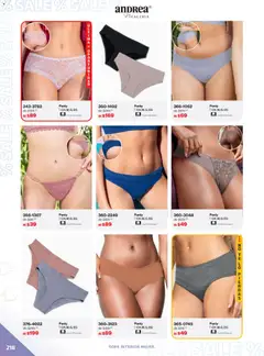 Vista previa de Andrea catálogo Outlet, nuevo folleto de la tienda, válido en México a partir del 21.12.2025 | Página: 218 | Productos: Ropa, Ropa interior