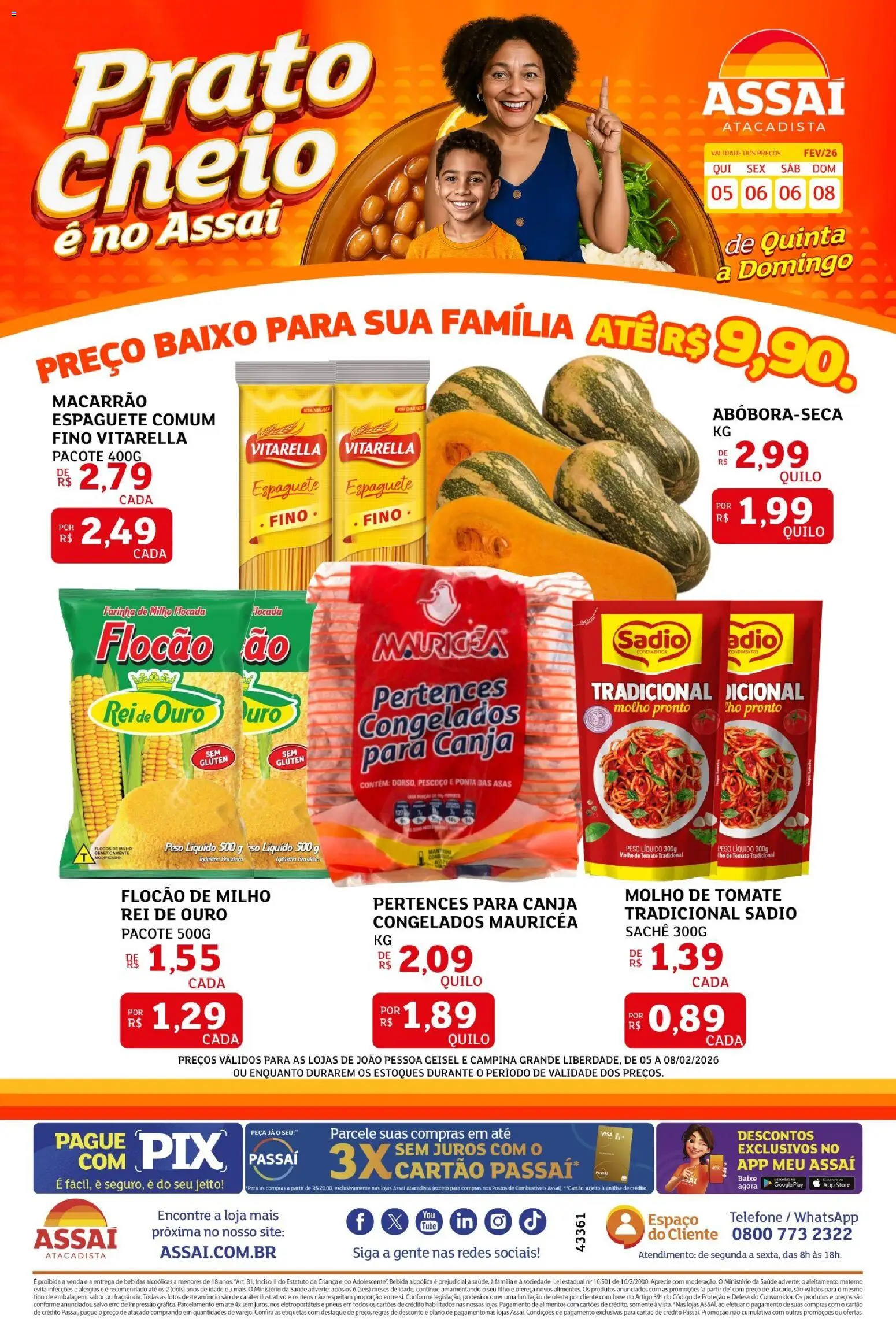 Assaí Atacadista Folheto - válido de 05.02.2026 | Página: 1