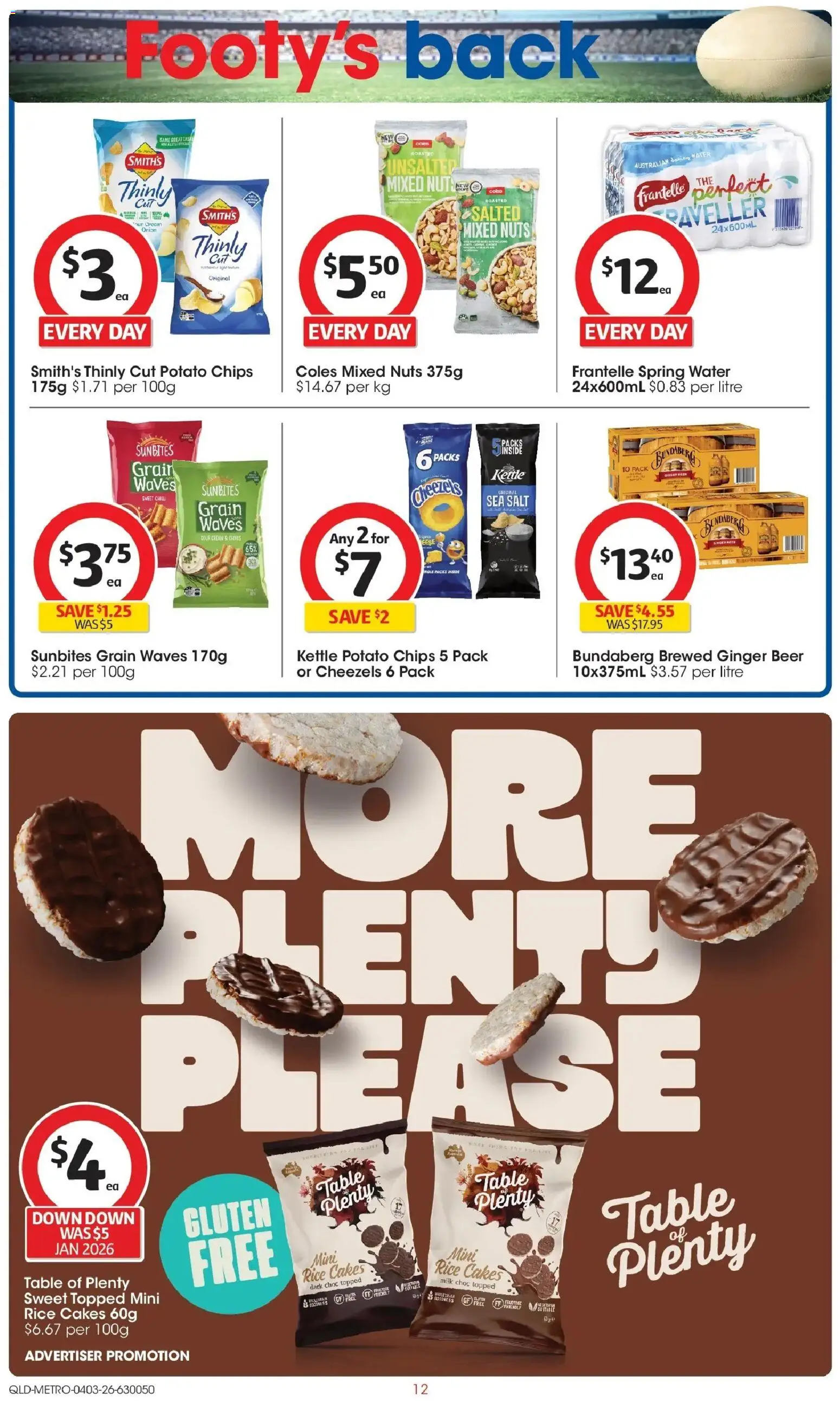 Coles catalogue - valid from 04.03.2026 | Page: 12 | Products: Milk, Cream, Water, Kettle