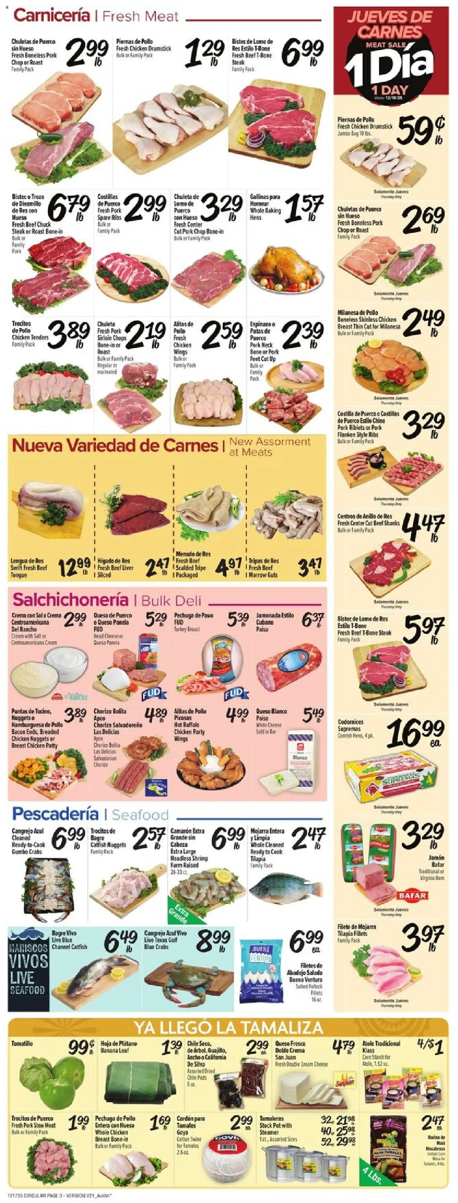 Fiesta Mart Weekly Ad - valid from 17.12.2025 | Page: 3 | Products: Cheese, Beef, Salt, Bag