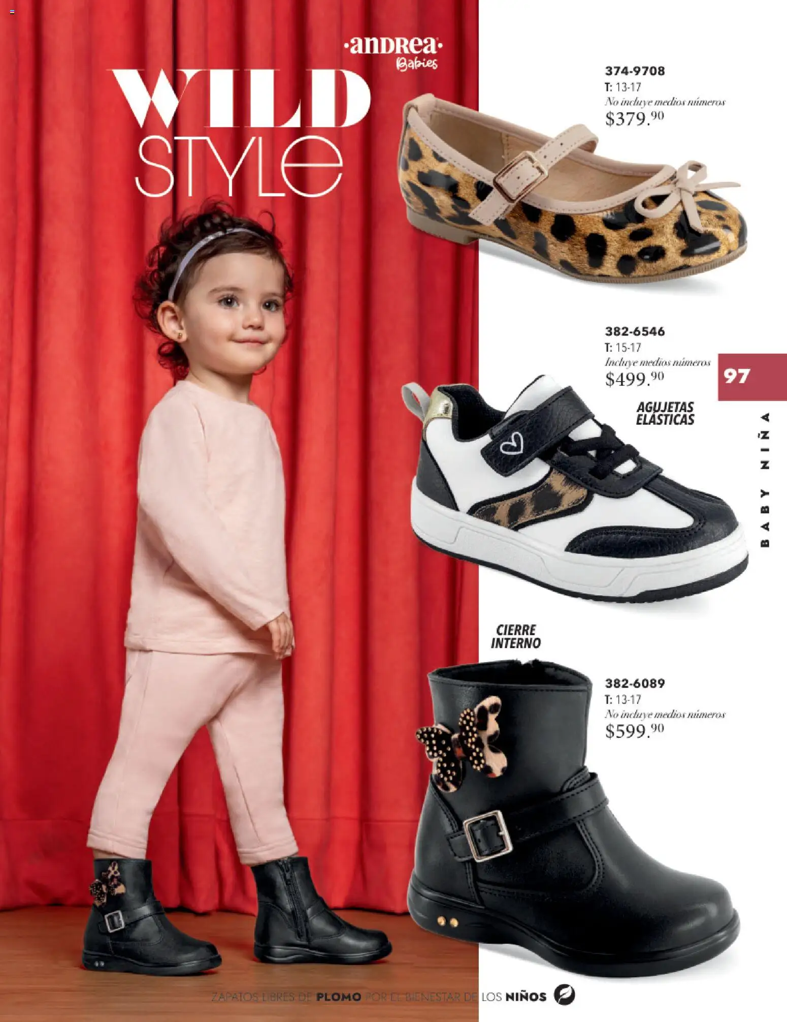 Nuevas ofertas de Andrea válidas en toda la República Mexicana desde el 26.11.2025. ¡Encuentra las mejores ofertas en Andrea catálogo Infantil Baby otoño 2025! | Página: 9 | Productos: Zapatos