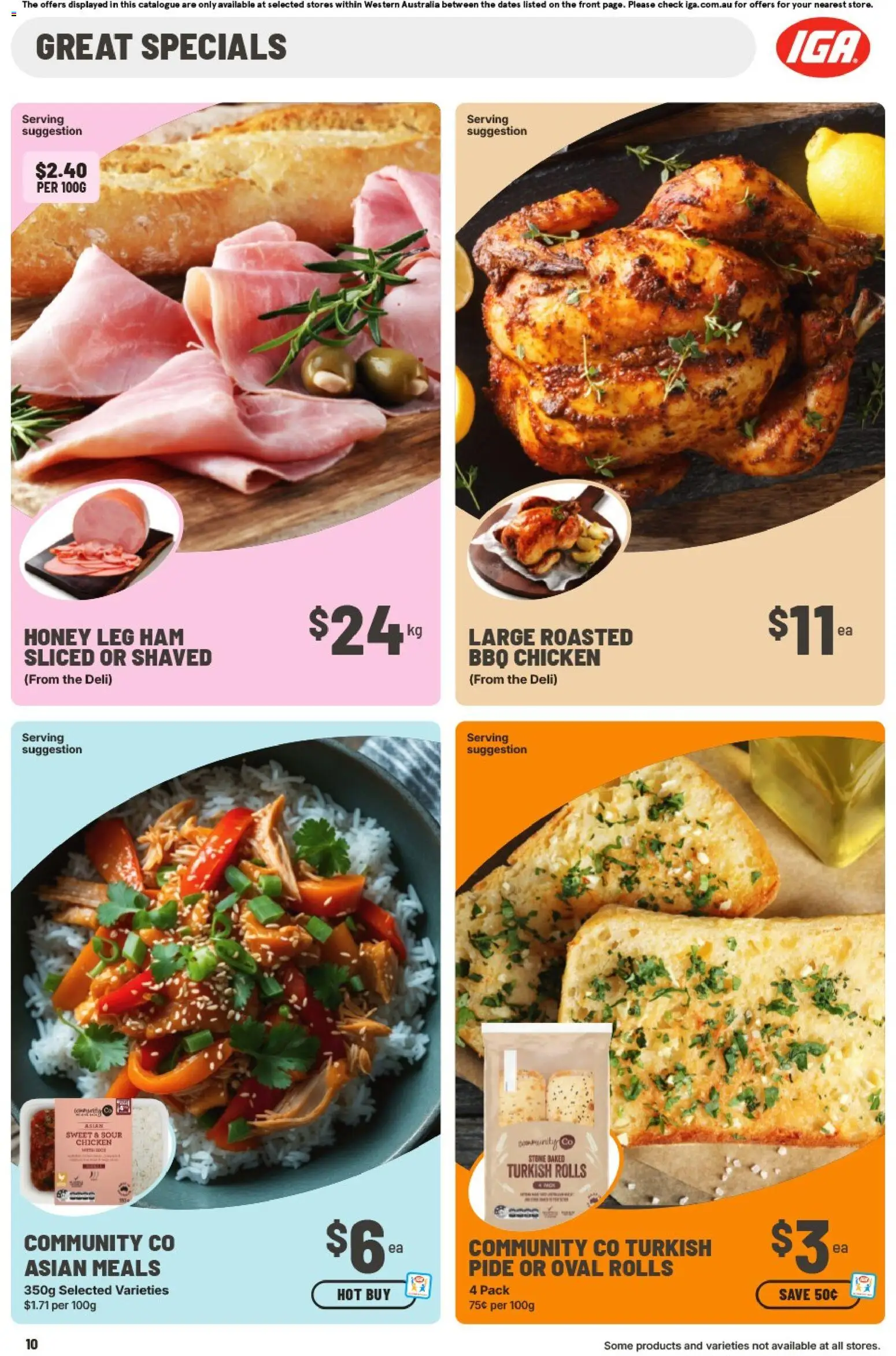 IGA catalogue - valid from 28.01.2026 | Page: 10 | Products: Ham, Honey, Chicken