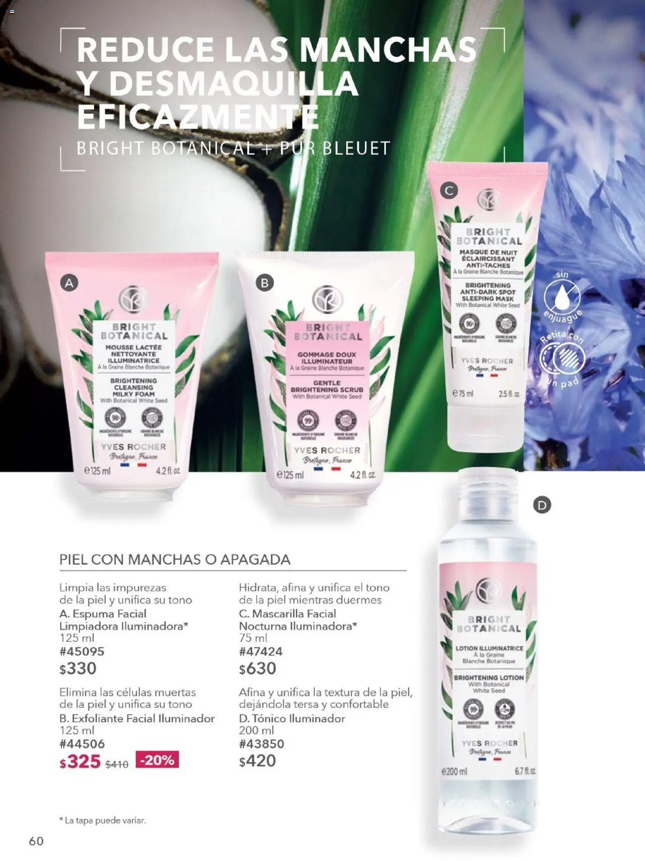 Nuevas ofertas de Yves Rocher válidas en toda la República Mexicana desde el 28.10.2025. ¡Encuentra las mejores ofertas en Yves Rocher - Campaña 15 2025! | Página: 60 | Productos: Exfoliante facial, Mousse, Espuma, Mascarilla