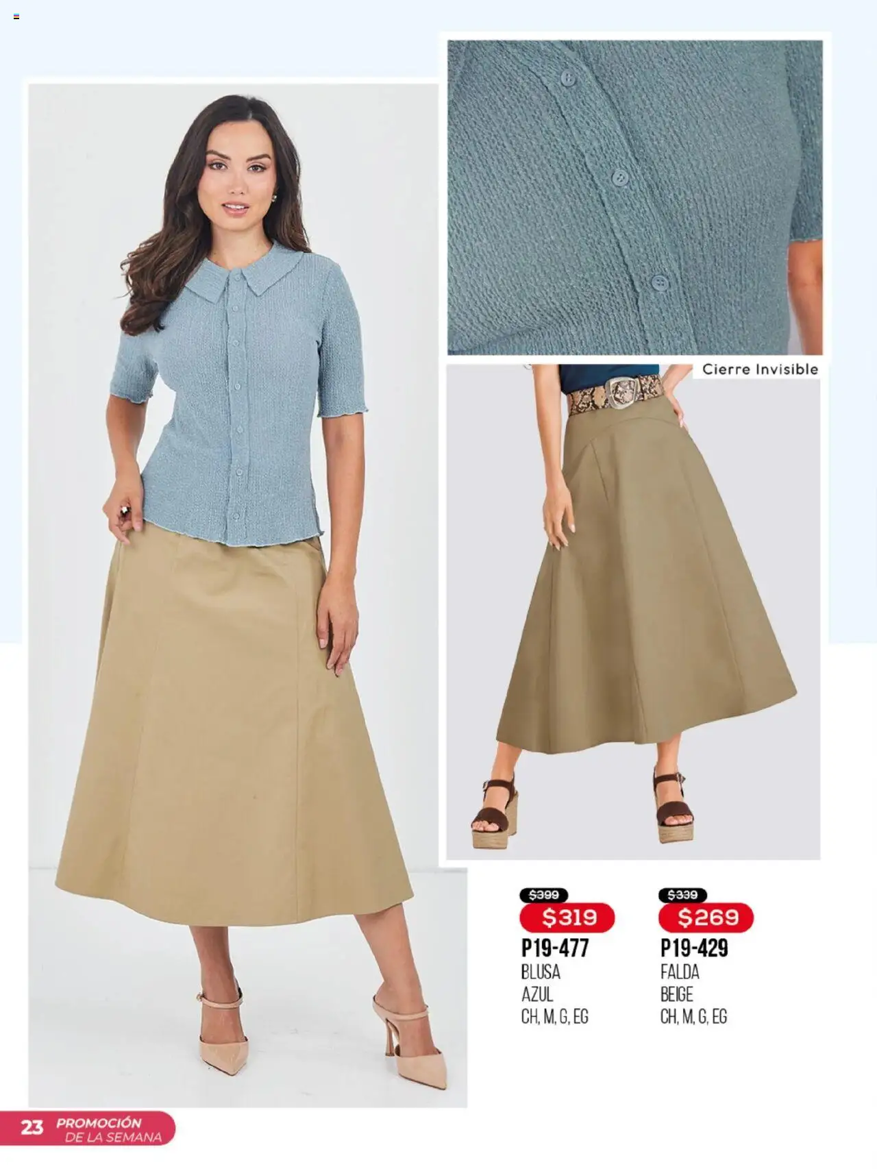 Nuevas ofertas de Cklass válidas en toda la República Mexicana desde el 14.08.2025. ¡Encuentra las mejores ofertas en Cklass - Catálogo Promo De La Semana! | Página: 24 | Productos: Blusa, Falda