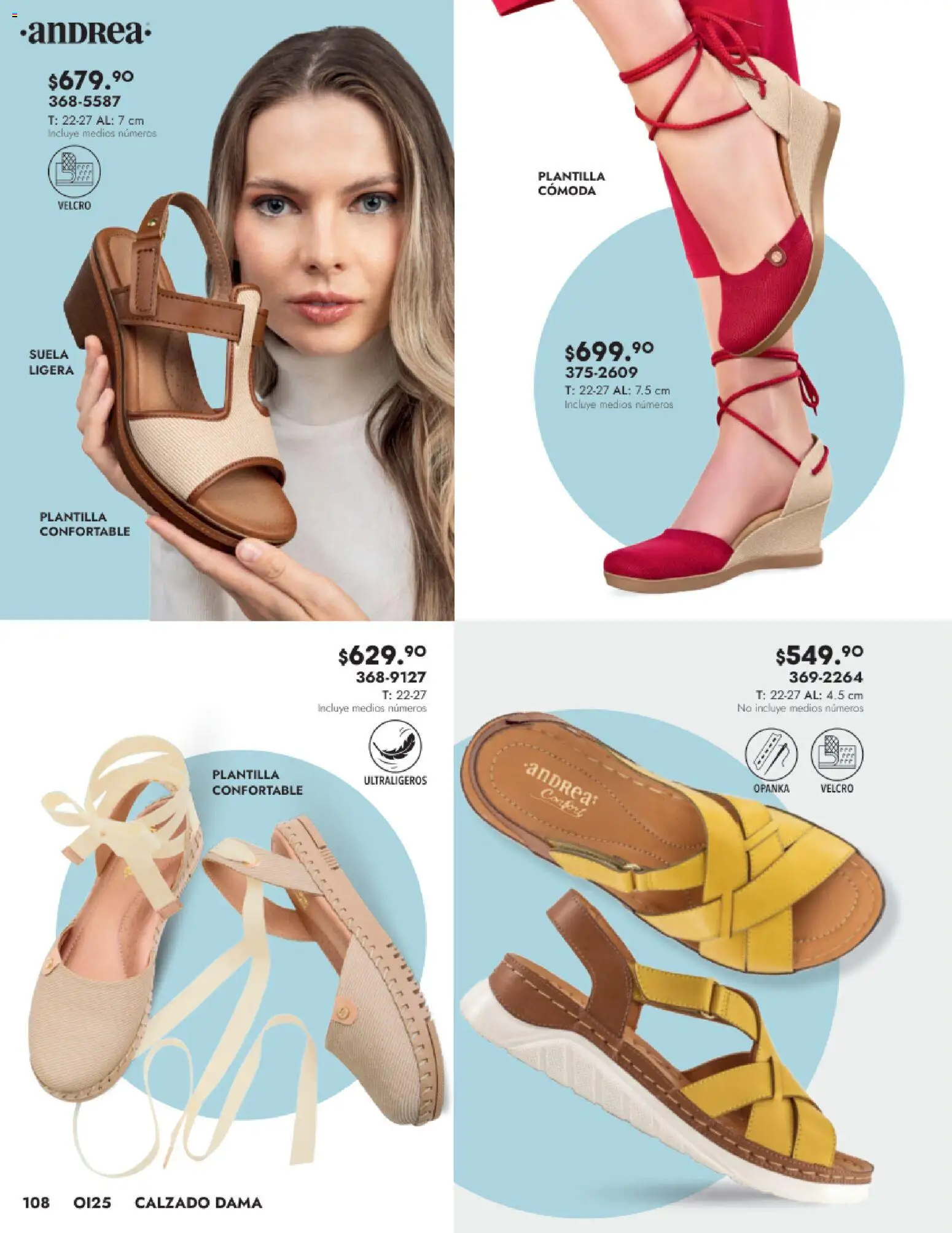 Nuevas ofertas de Andrea válidas en toda la República Mexicana desde el 24.08.2025. ¡Encuentra las mejores ofertas en Andrea - Catálogo Calzado Dama! | Página: 108