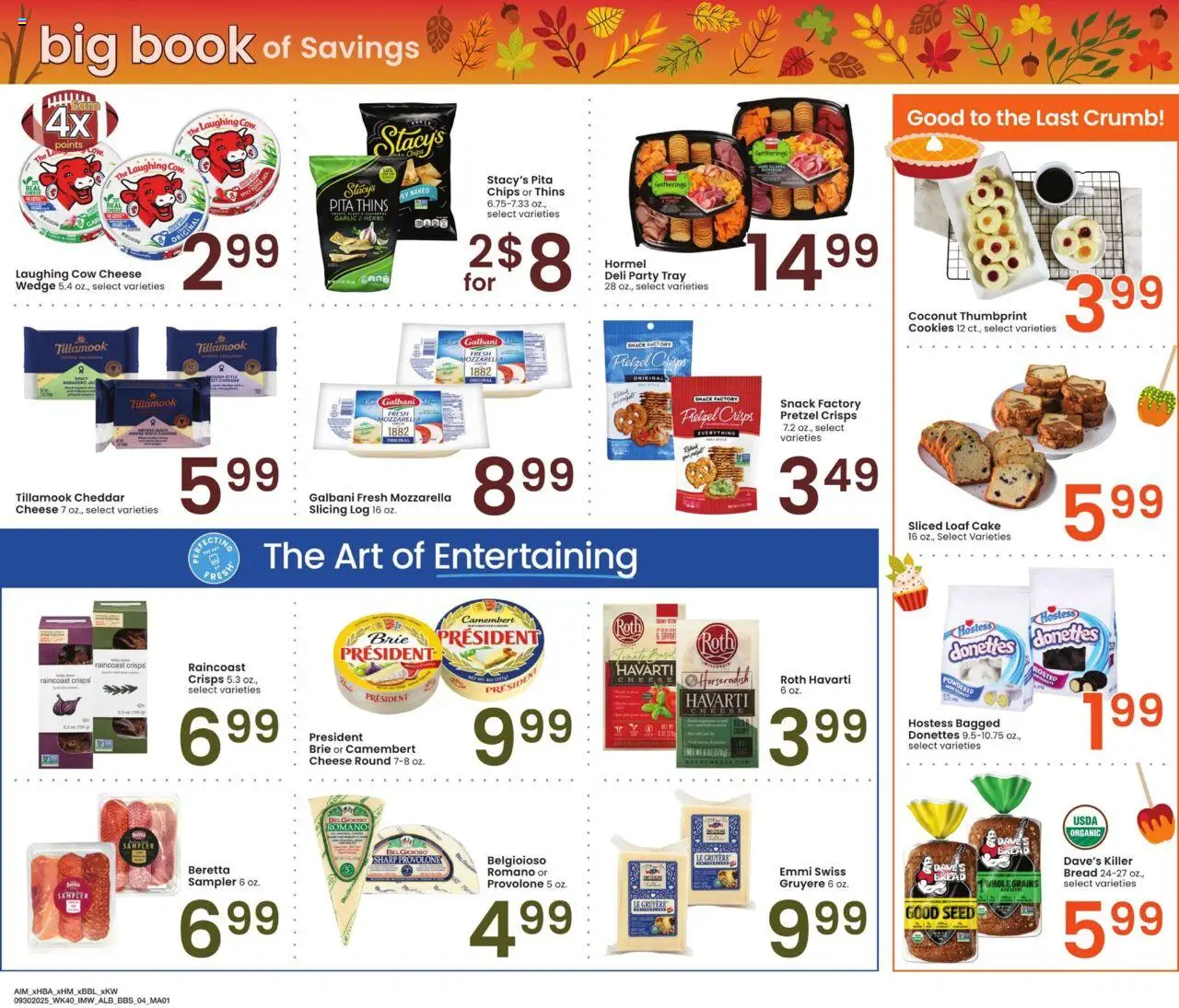 Albertsons Big Book of Savings - valid from 30.09.2025 | Page: 4 | Products: Cheese, Chips, Cookies, Garlic
