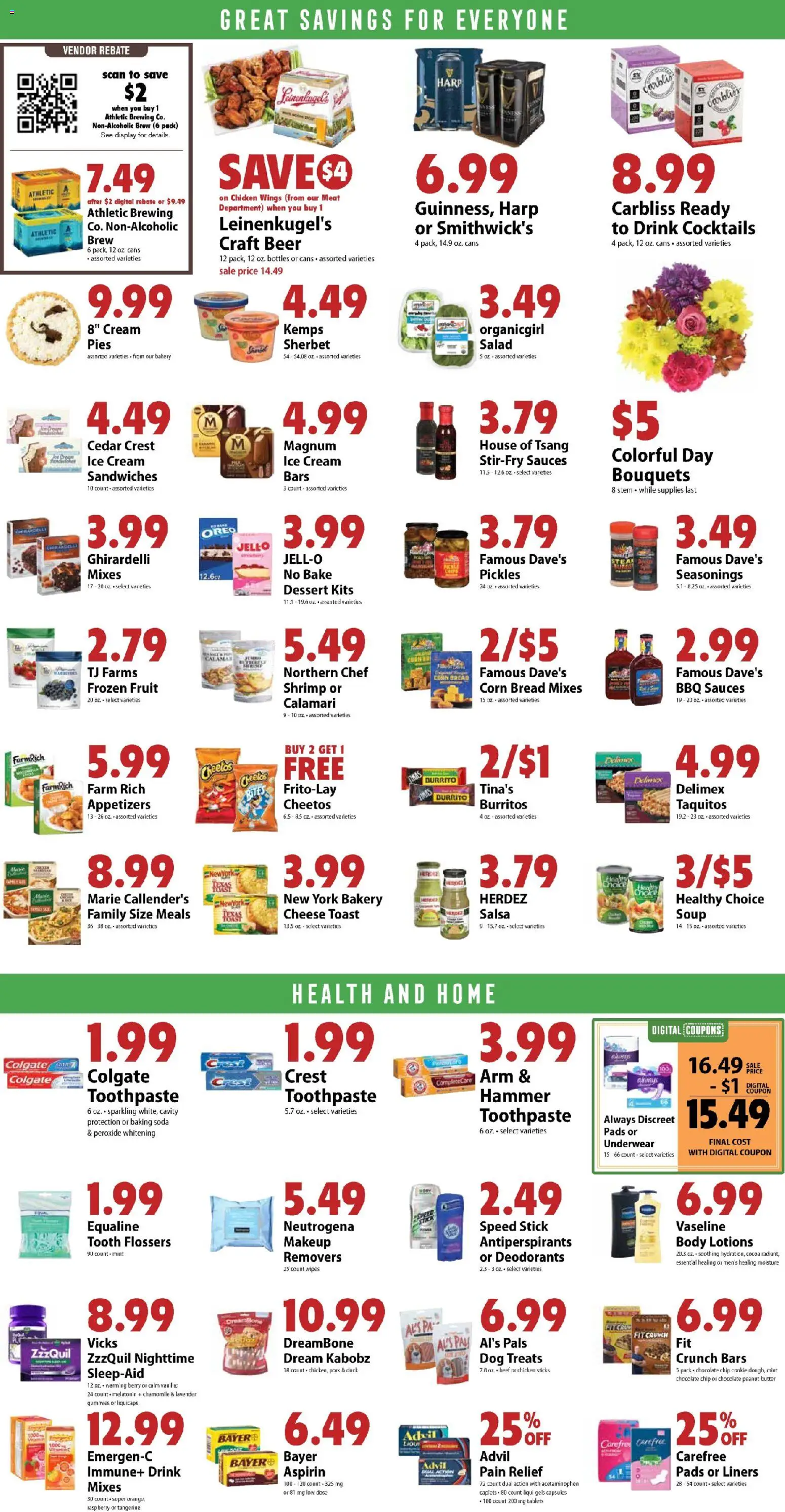 Festival Foods Weekly Ad - valid from 28.01.2026 | Page: 8 | Products: Bakery, Cheese, Cream, Underwear
