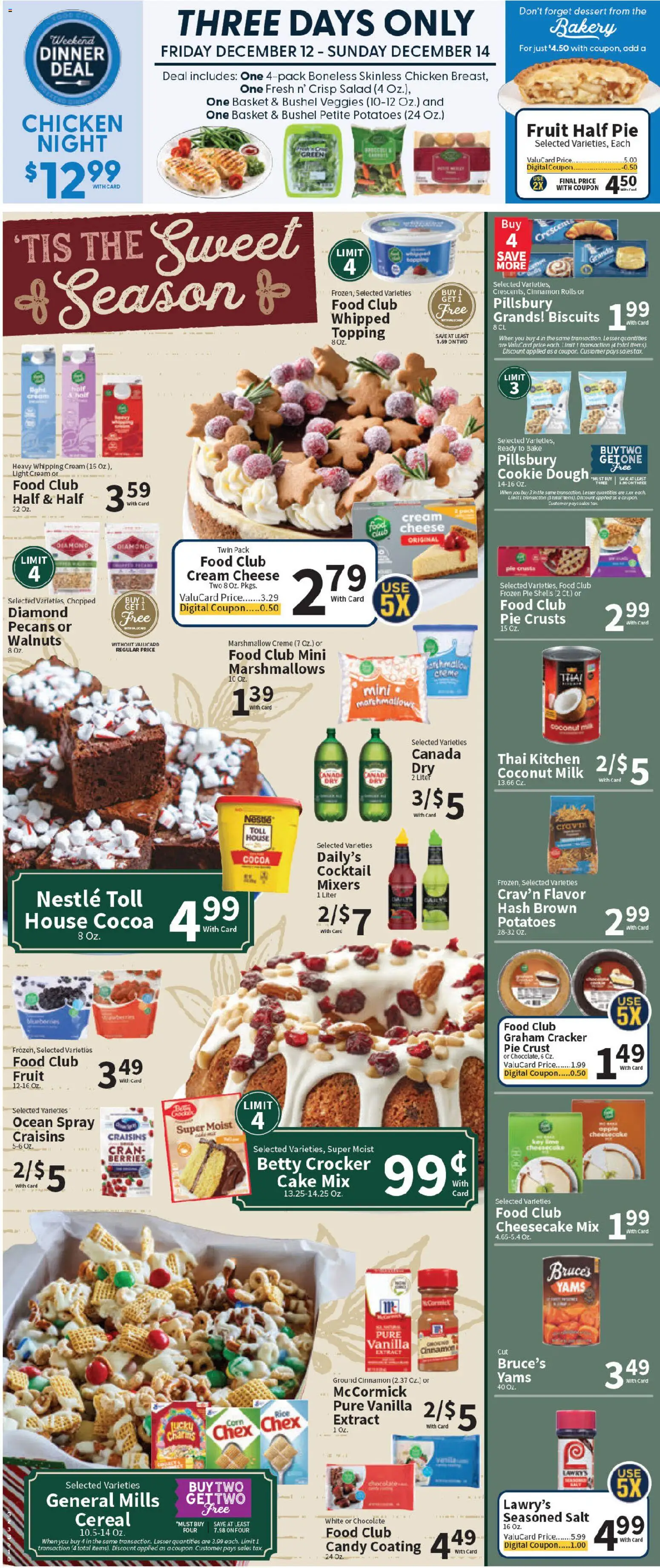 Food City Weekly Ad - valid from 10.12.2025 | Page: 2 | Products: Berries, Chocolate, Cream, Salt