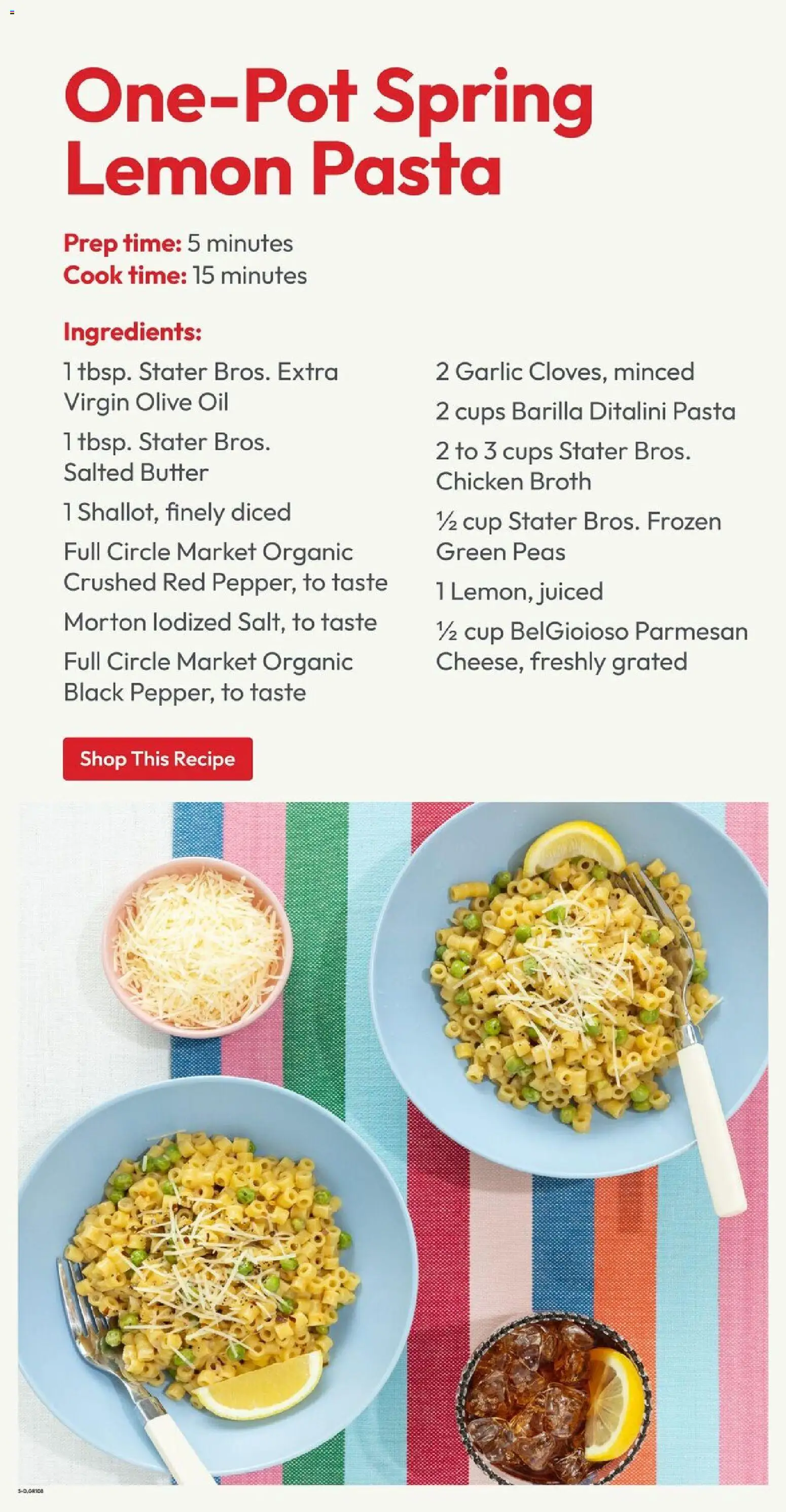 Stater Bros Weekly Ad - valid from 08.04.2026 | Page: 5 | Products: Butter, Pasta, Lemon, Garlic