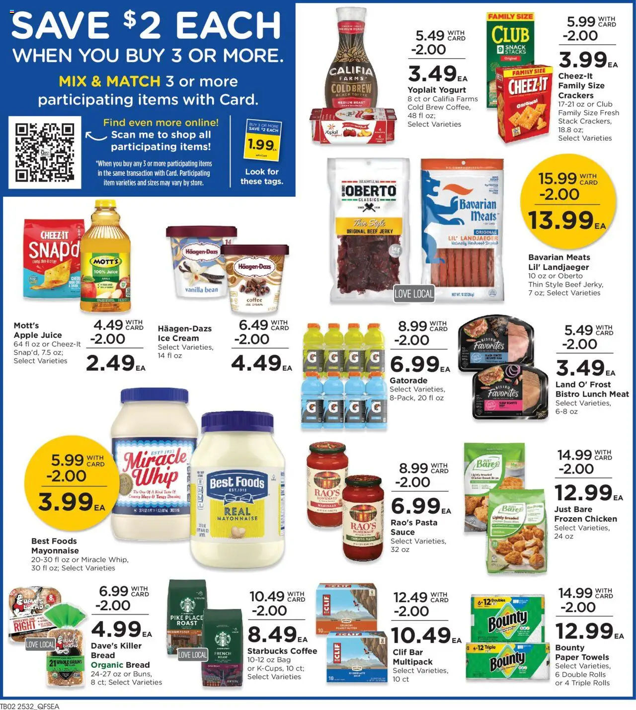 QFC Weekly Ad - valid from 10.09.2025 | Page: 4 | Products: Butter, Ham, Cream, Ice cream