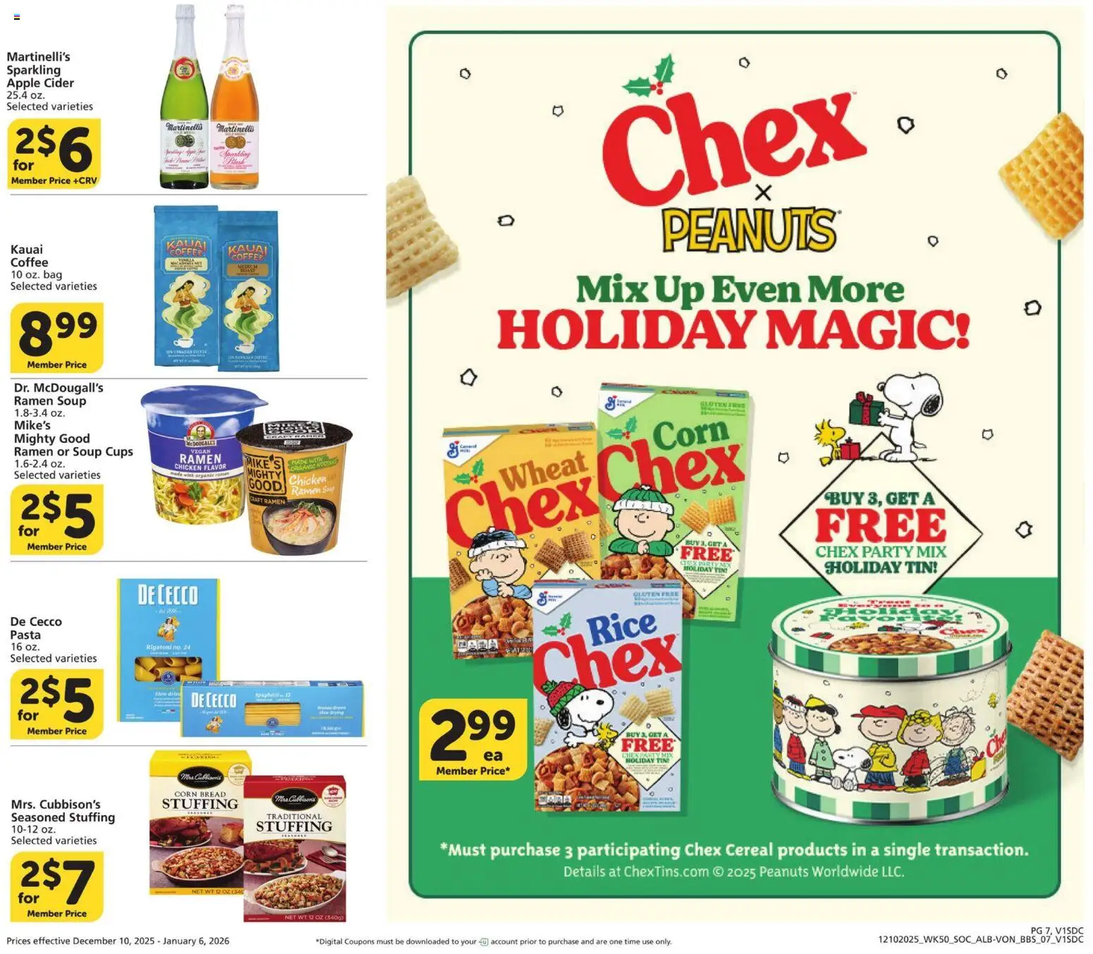 Vons Big Book of Savings - valid from 10.12.2025 | Page: 7 | Products: Cider, Bread, Coffee, Bag