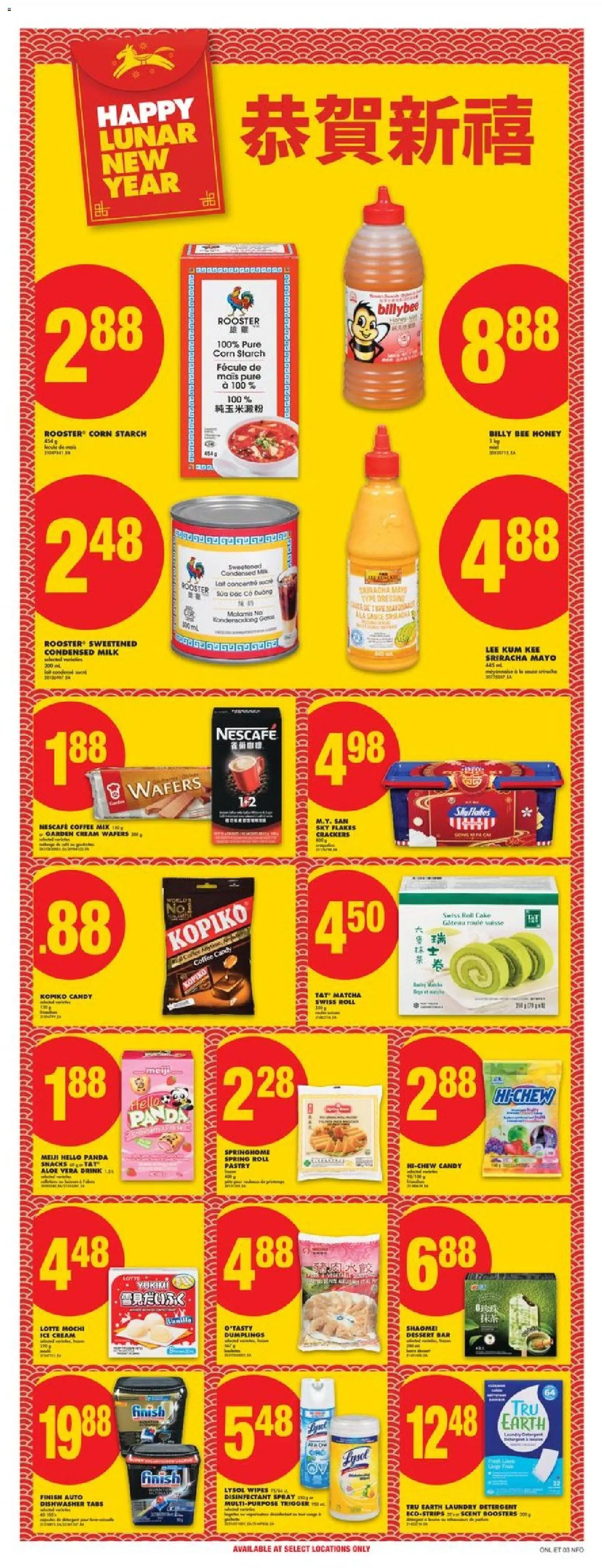 No Frills flyer valid from 29.01.2026 | Page: 18 | Products: Ice cream, Dishwasher, Milk, Coffee