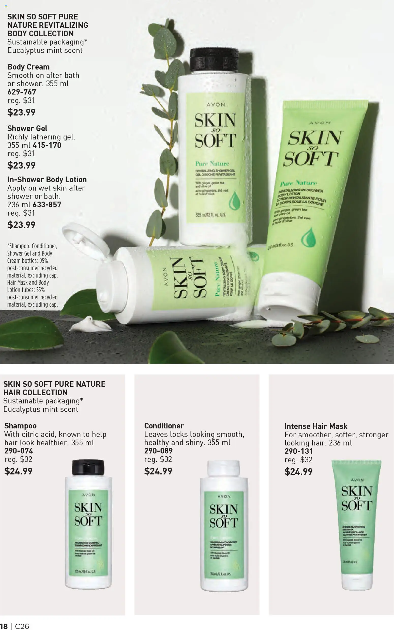 Avon flyer valid from 18.12.2025 | Page: 18 | Products: Shampoo, Conditioner, Hair mask, Bath
