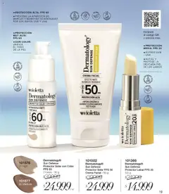 Vista previa Violetta catálogo válido desde el 09.10.2025 | Página: 19 | Productos: Protector solar, Uva, Té, Crema