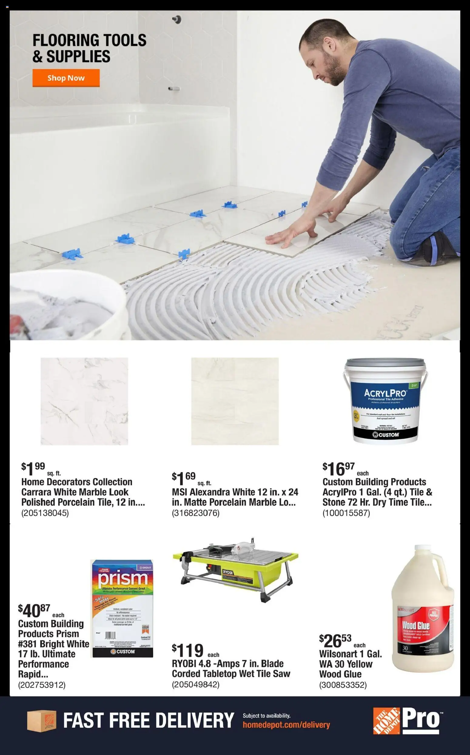 Home Depot Shop Pro Ad - PA - valid from 06.04.2026 | Page: 6 | Products: Adhesive, Saw