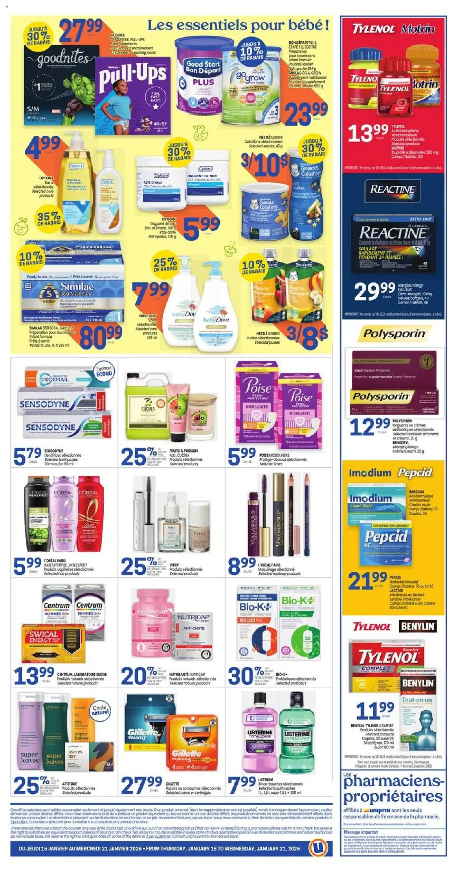 Uniprix flyer valid from 15.01.2026 | Page: 2 | Products: Pants, Underwear