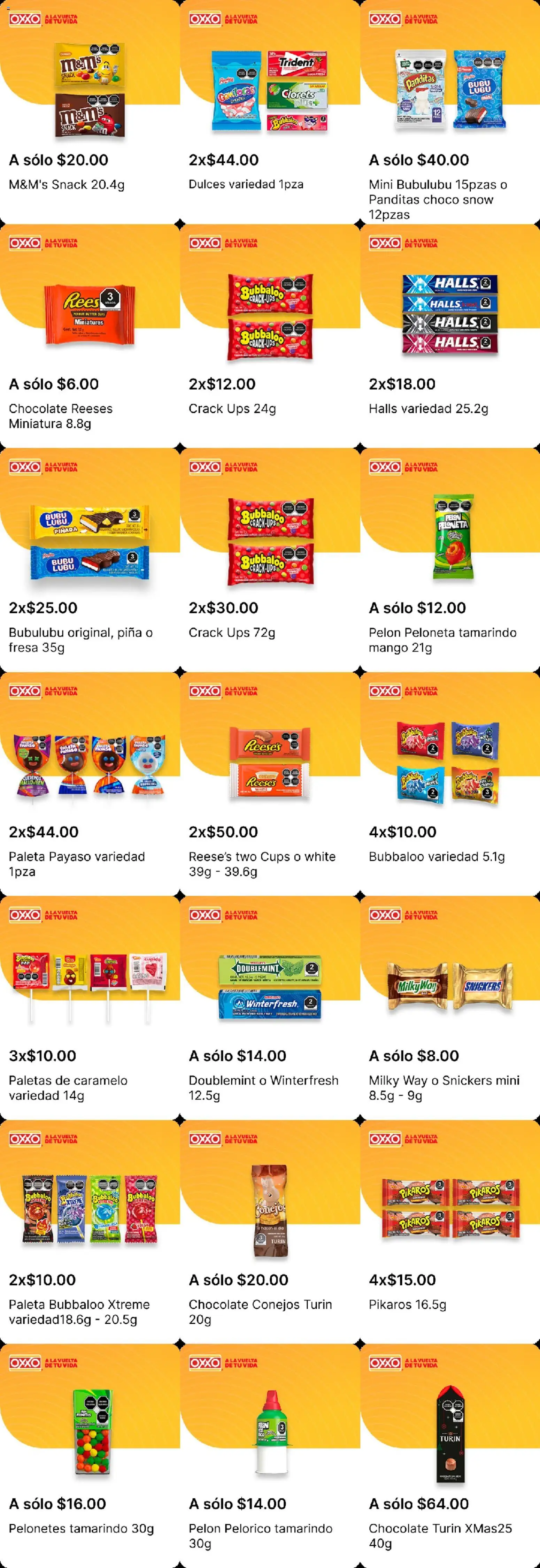 Nuevas ofertas de OXXO válidas en toda la República Mexicana desde el 06.11.2025. ¡Encuentra las mejores ofertas en OXXO folleto! | Página: 1 | Productos: Fresa, Mango, Chocolate, Dulces