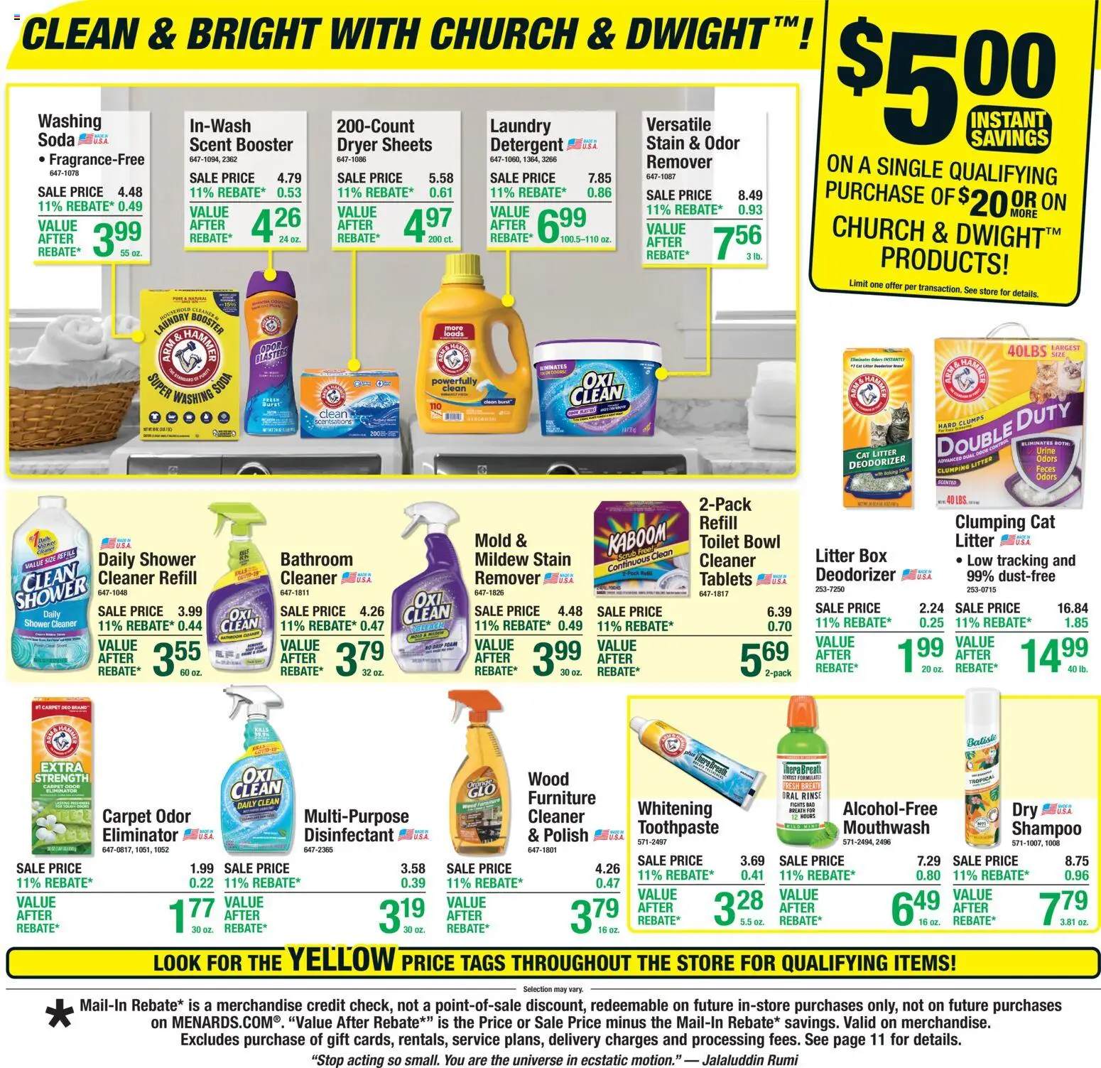 Menards Weekly Ad - valid from 04.03.2026 | Page: 16 | Products: Box, Shower, Shampoo, Toothpaste