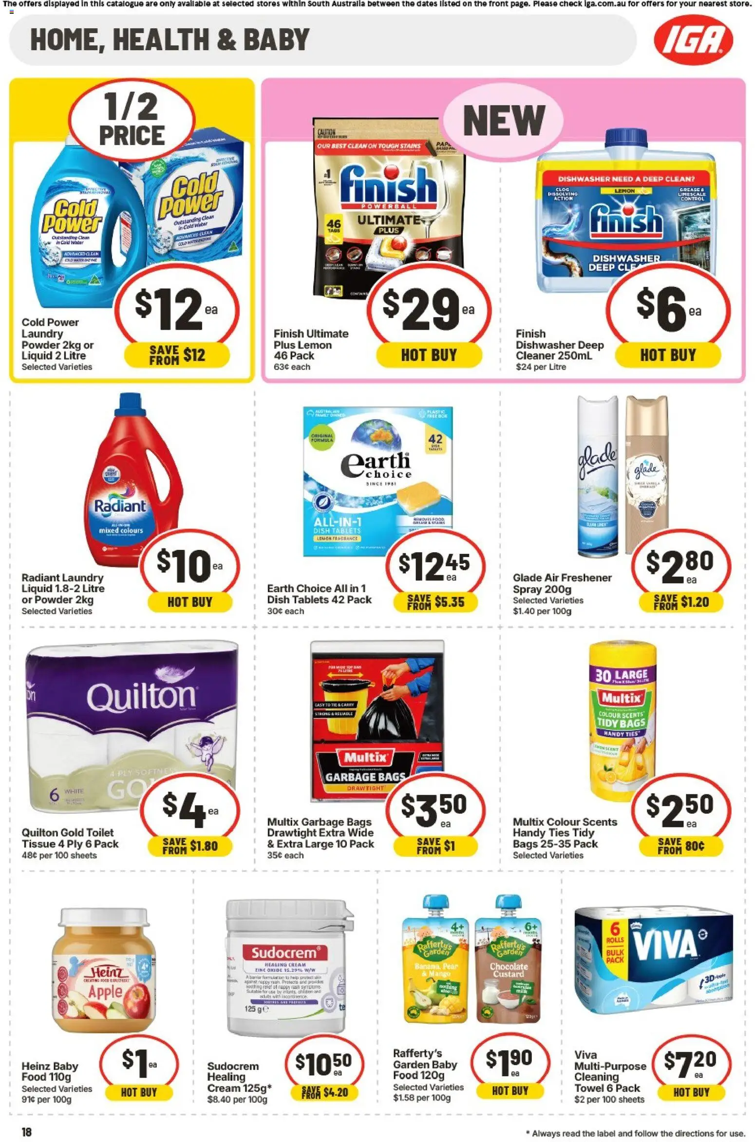 IGA catalogue - valid from 15.04.2026 | Page: 14 | Products: Chocolate, Lemon, Laundry, Air freshener
