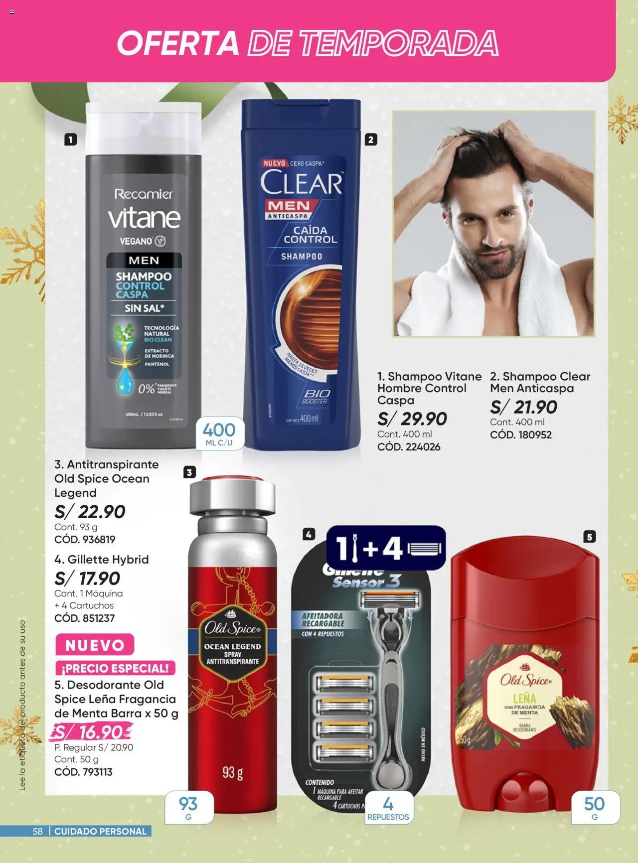 Catálogo Azzorti válido desde 15.10.2025 | Página: 58 | Productos: Shampoo, Desodorante, Antitranspirante, Fragancia