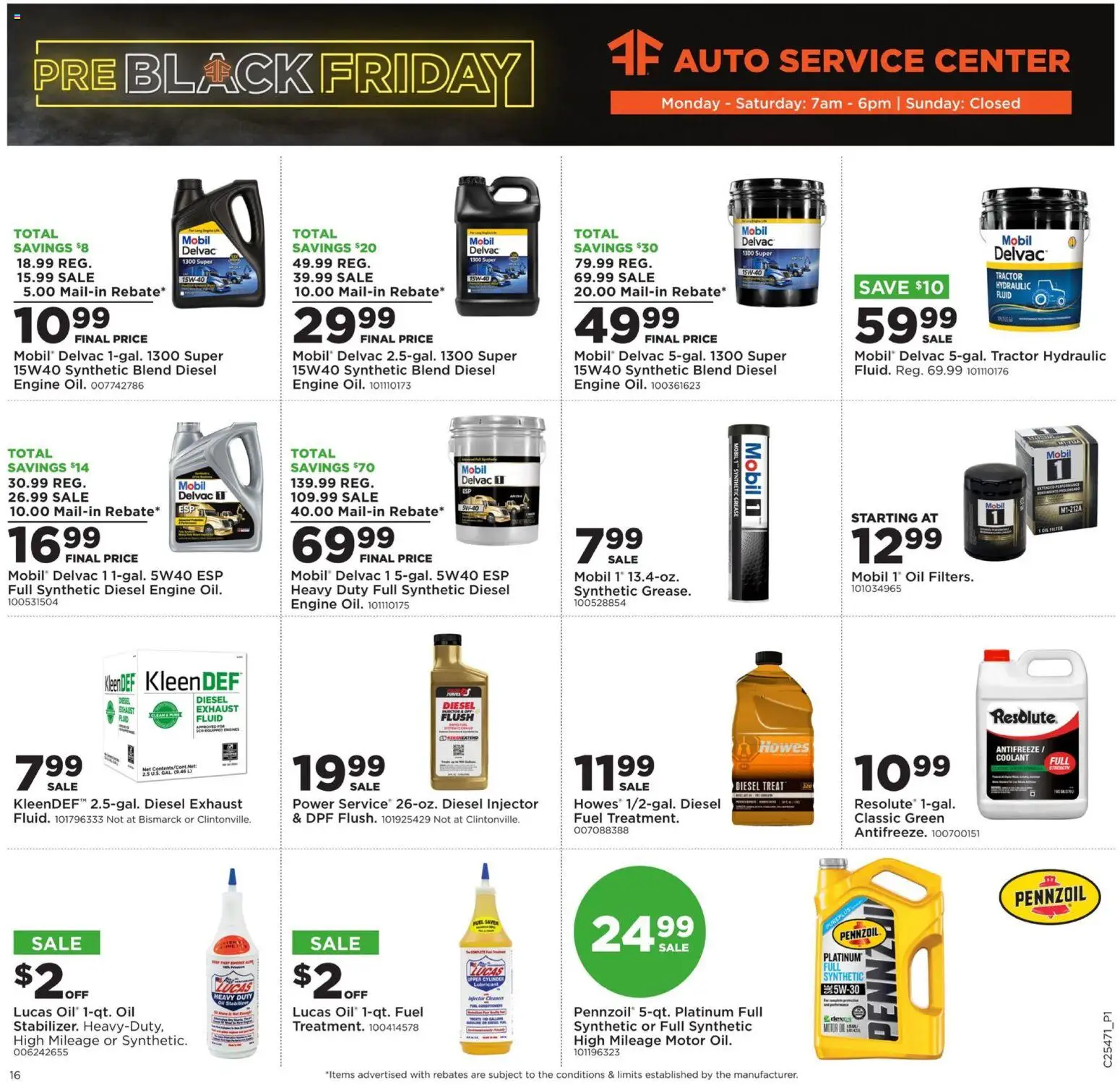 Mills Fleet Farm Black Friday - valid from 20.11.2025 | Page: 21 | Products: Oil, Antifreeze, Coolant