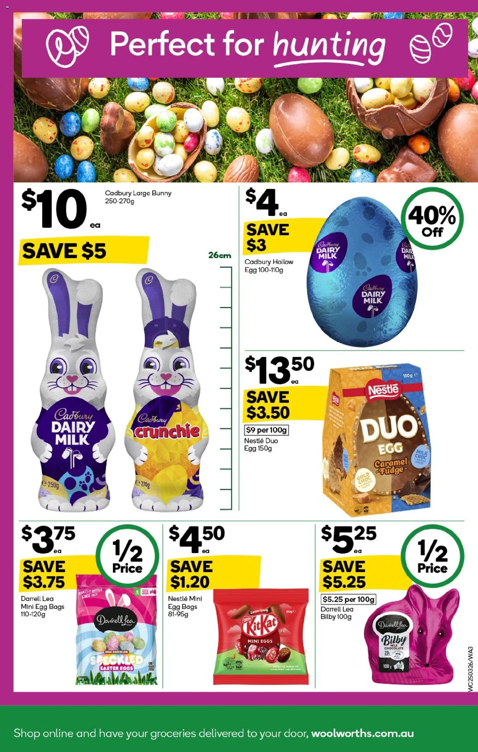 Woolworths catalogue - valid from 25.03.2026 | Page: 3 | Products: Milk, Dairy, Eggs, Chocolate