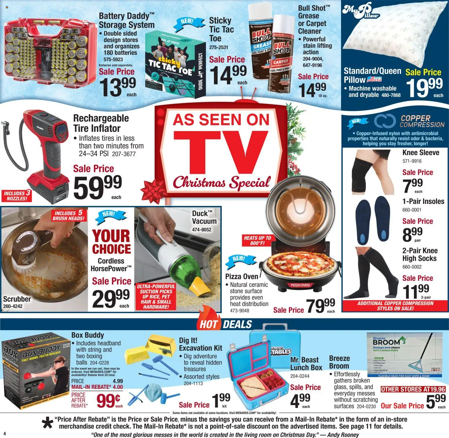 Menards Weekly Ad - valid from 04.12.2025 | Page: 7 | Products: Vacuum, Battery, Carpet, Oven
