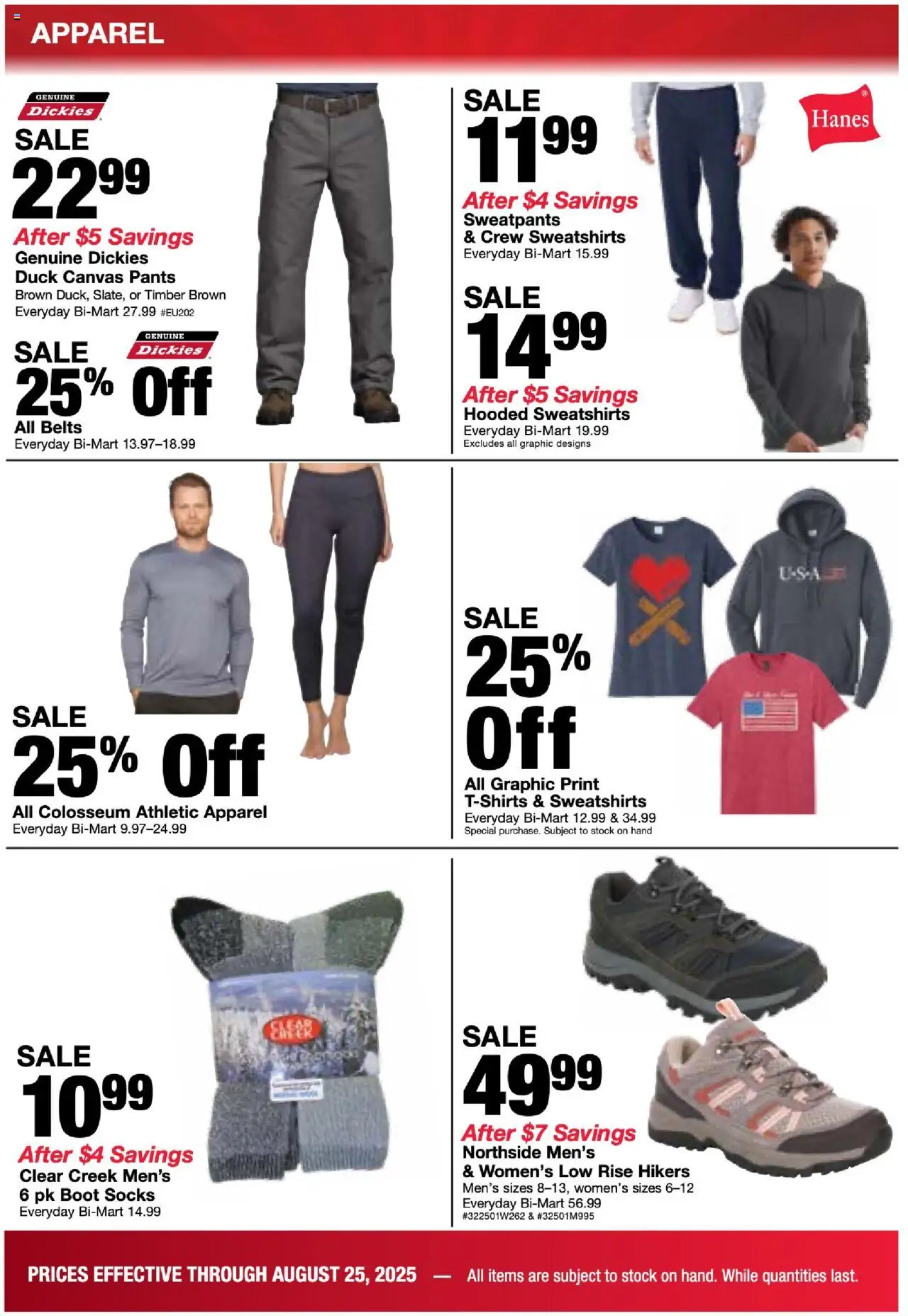 Bi-Mart Back to School - valid from 19.08.2025 | Page: 6 | Products: Canvas, Pants, Socks
