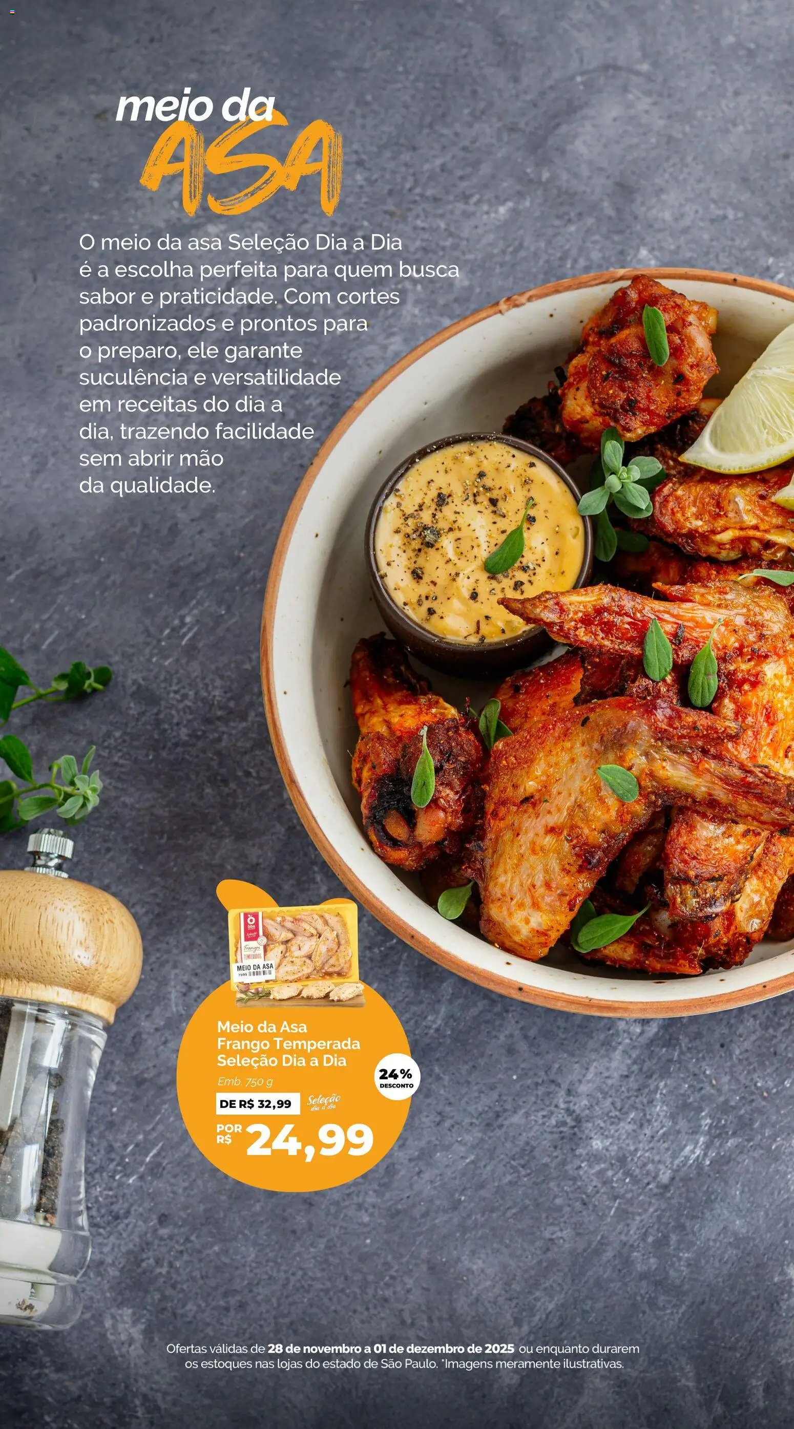 Oba Hortifruti Folheto - válido de 28.11.2025 | Página: 3 | Produtos: Frango