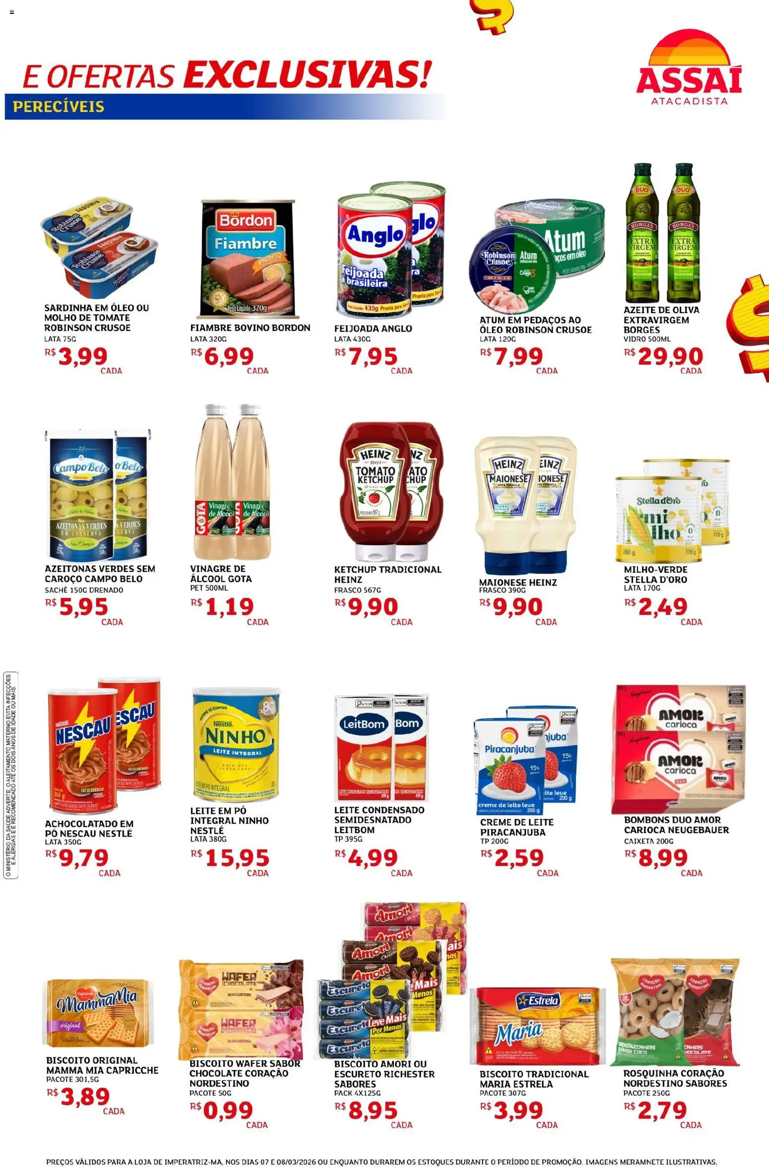 Assaí Atacadista Folheto - válido de 07.03.2026 | Página: 3 | Produtos: Coco, Pó, Chocolate, Rosquinha