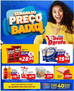 Supermercado Bem Barato Folheto - válido de 29.07.2025 | Página: 1 | Produtos: Fanta, Leite, Baixo, Café pilão
