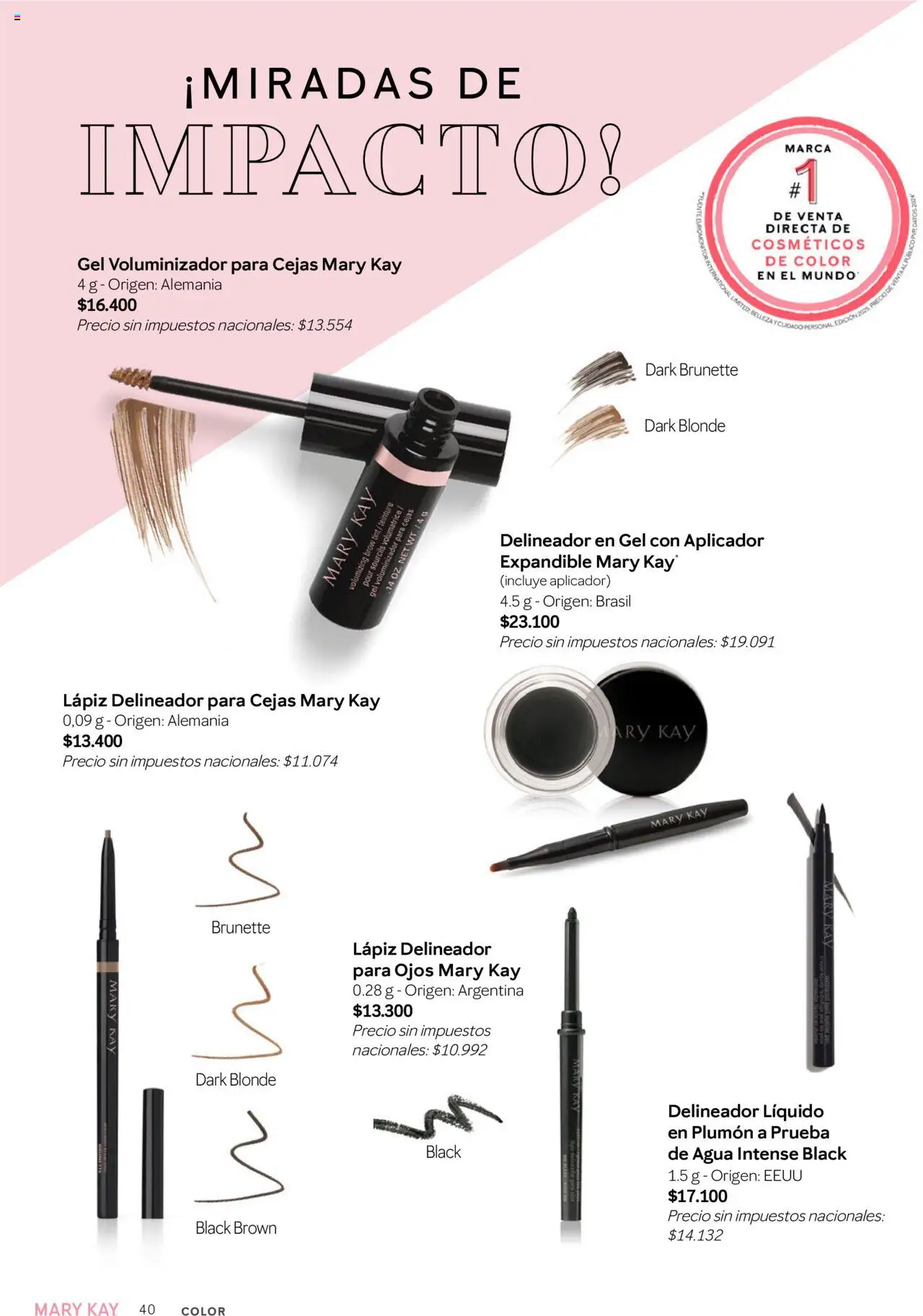 Mary Kay catálogo Invierno │ válido desde el 01.07.2025 | Página: 40 | Productos: Fuente, Delineador, Agua