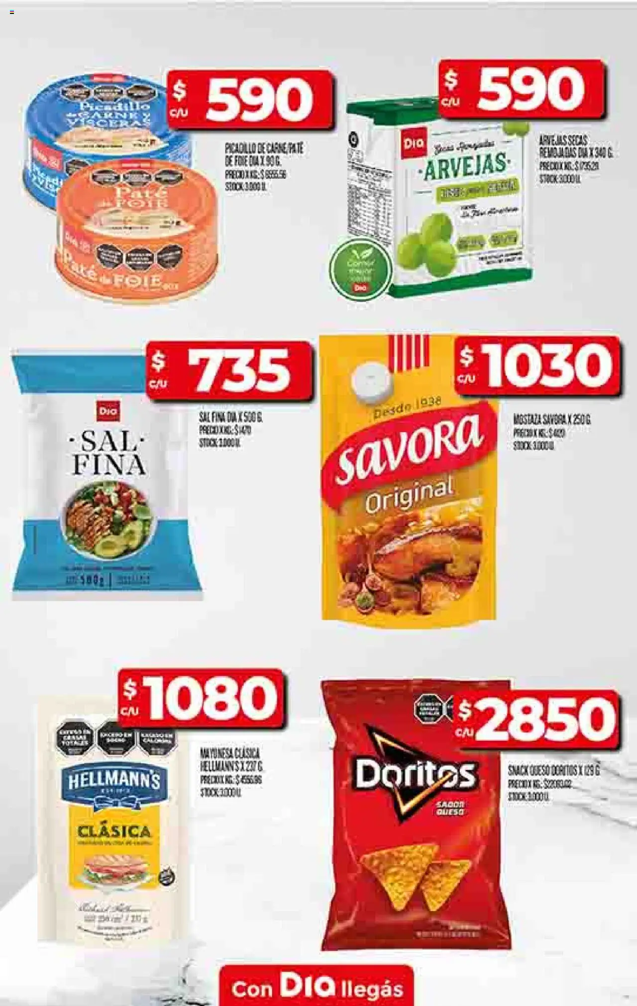 Supermercado DIA Ofertas │ válido desde el 25.06.2025 | Página: 13 | Productos: Arvejas, Sal, Queso, Picadillo
