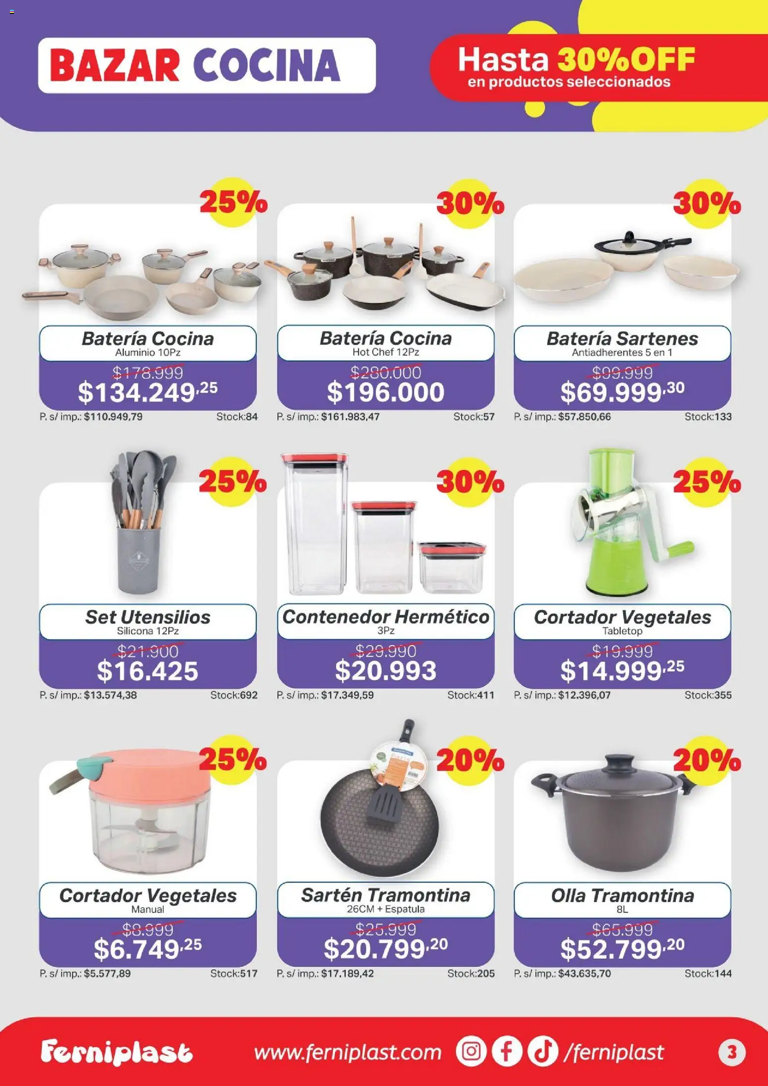 Ferniplast catálogo │ válido desde el 16.04.2026 | Página: 3 | Productos: Cocina, Sartén, Batería, Espatula