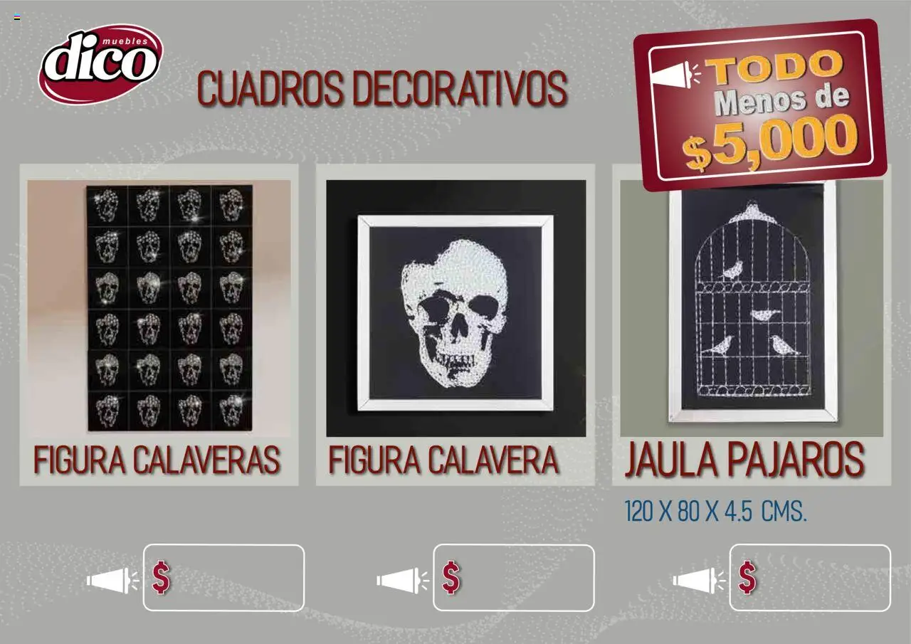 Nuevas ofertas de Muebles Dico válidas en toda la República Mexicana desde el 12.02.2025. ¡Encuentra las mejores ofertas en Muebles Dico catálogo Todo Menos! | Página: 95 | Productos: Tapete