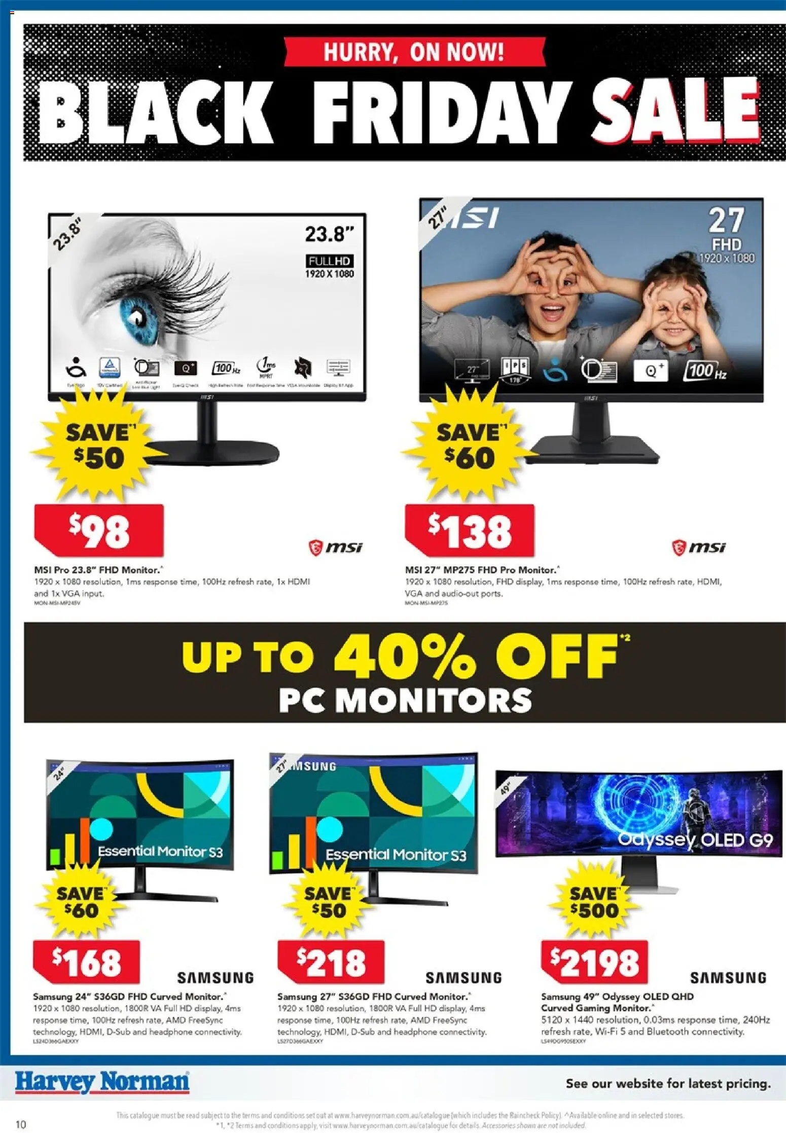 Harvey Norman catalogue - valid from 20.11.2025 | Page: 10 | Products: Accessories, Monitor, Pc