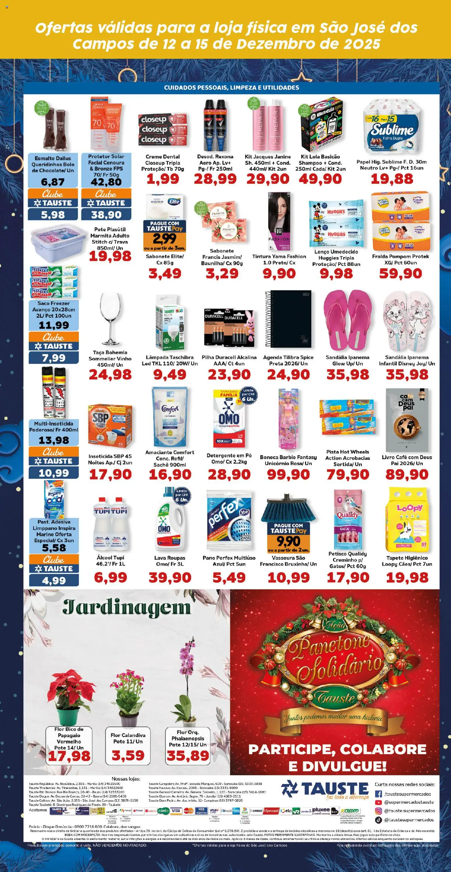 Tauste Folheto - válido de 12.12.2025 | Página: 5 | Produtos: Lâmpada, Lenço, Boneca, Panetone