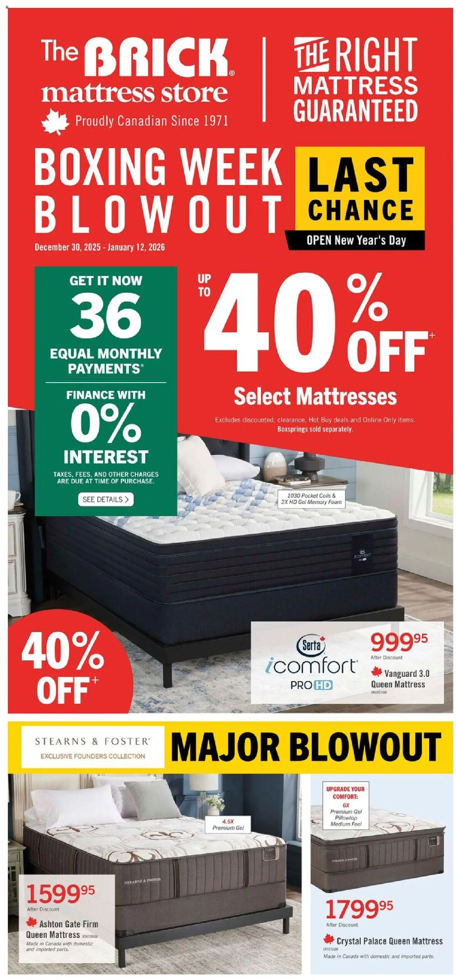 The Brick flyer valid from 30.12.2025 | Page: 3 | Products: Mattress