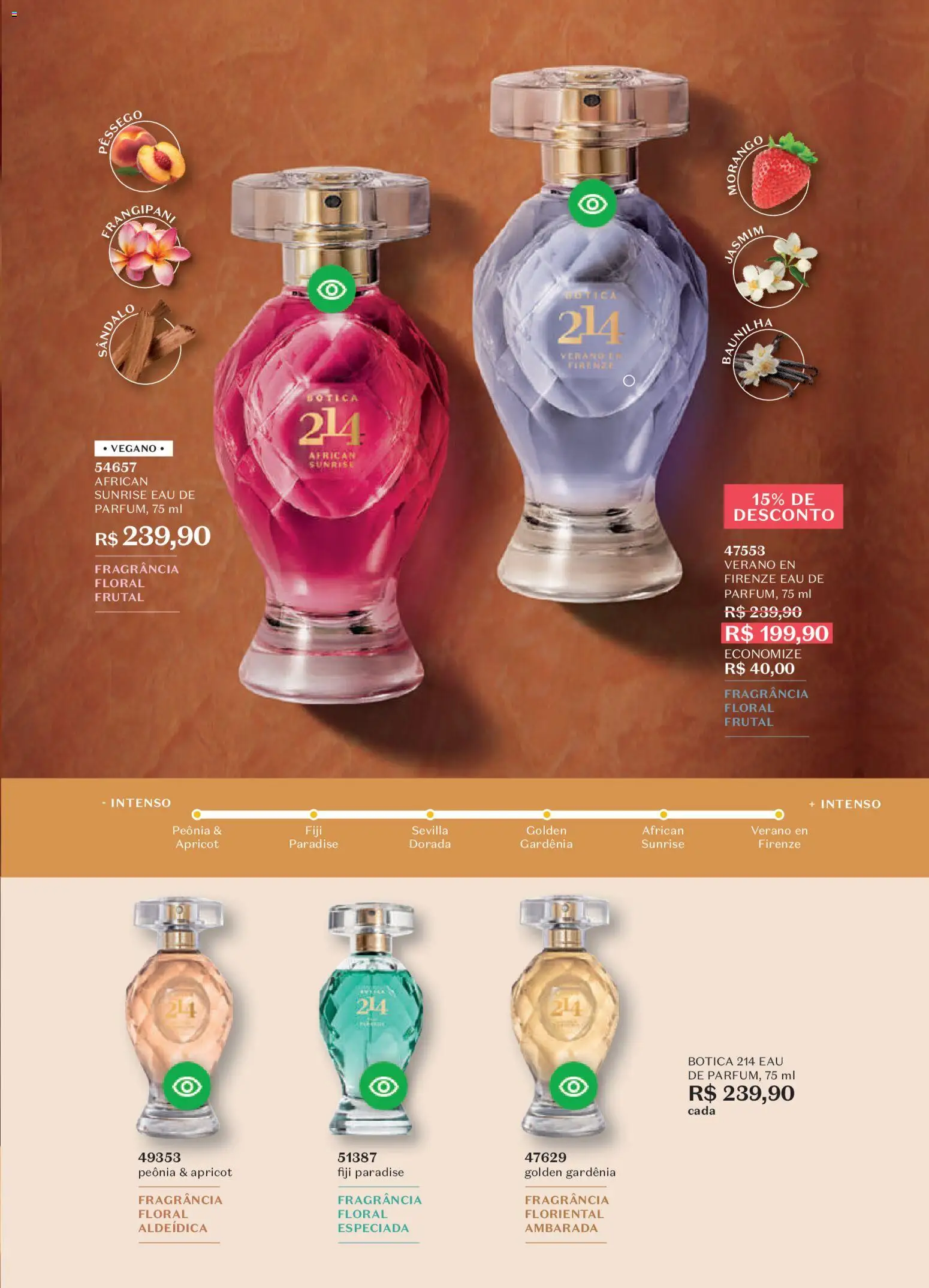 O Boticário Folheto - válido de 23.03.2026 | Página: 63 | Produtos: Pêssego, Fragrância