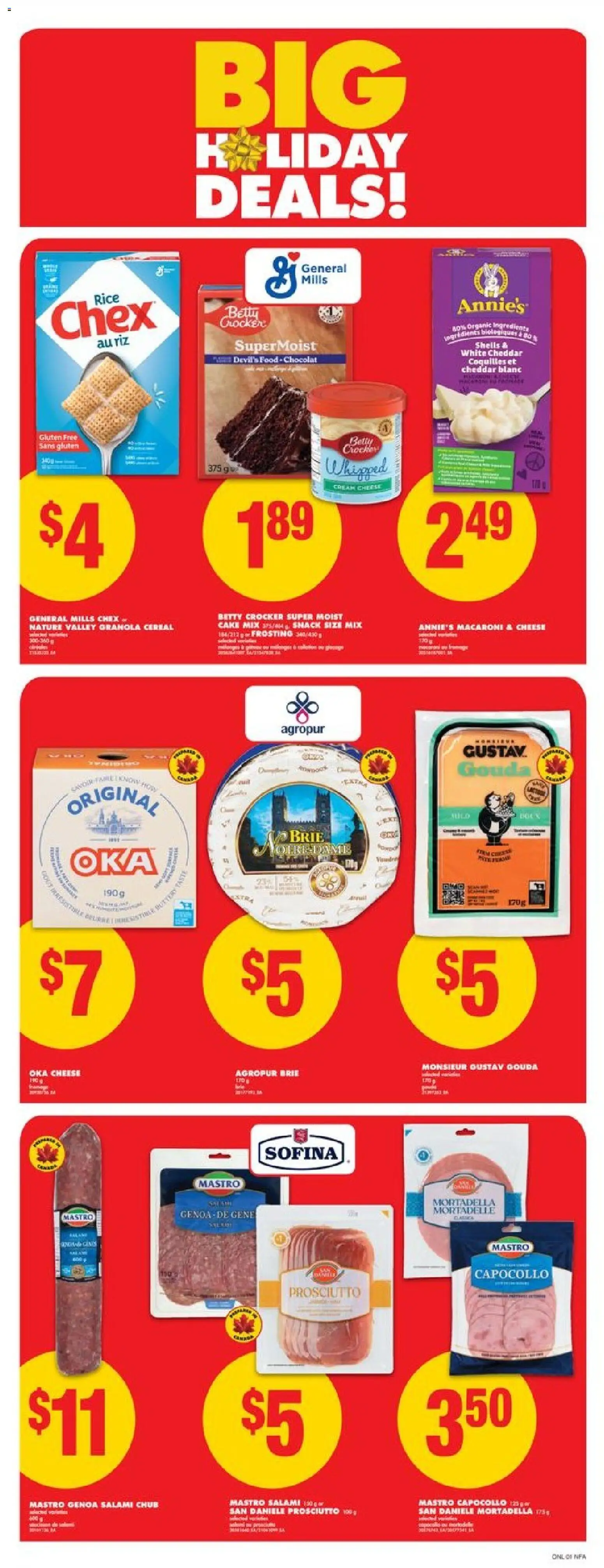 No Frills flyer valid from 11.12.2025 | Page: 6 | Products: Rice, Cream, Cheese, Salami