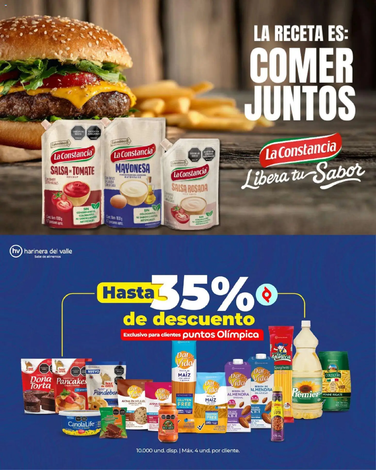 Olímpica revista - valida desde el 13.02.2026 | Página: 6 | Productos: Arroz, Mayonesa, Tomate, Chocolate