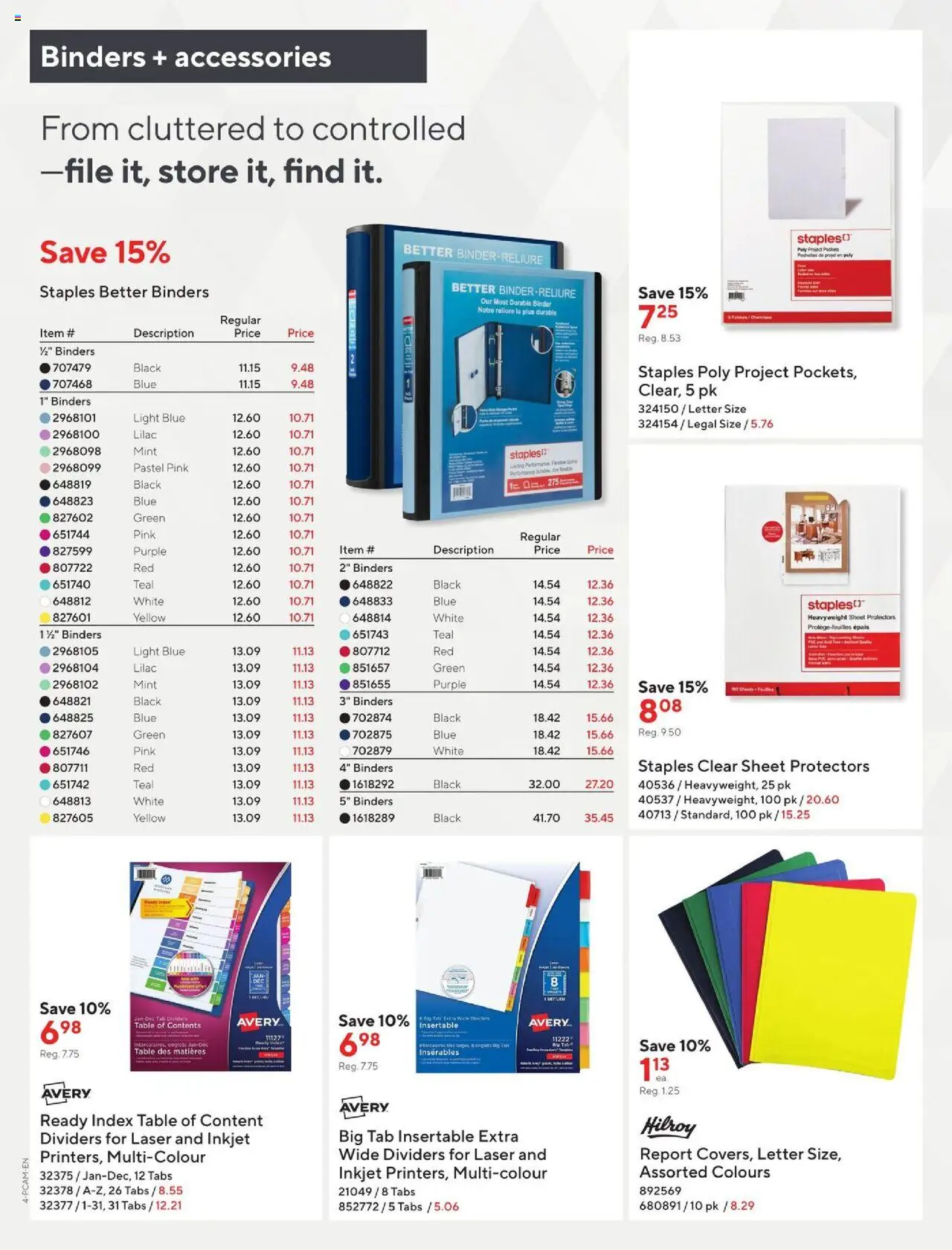 Staples flyer valid from 08.08.2025 | Page: 4 | Products: Table