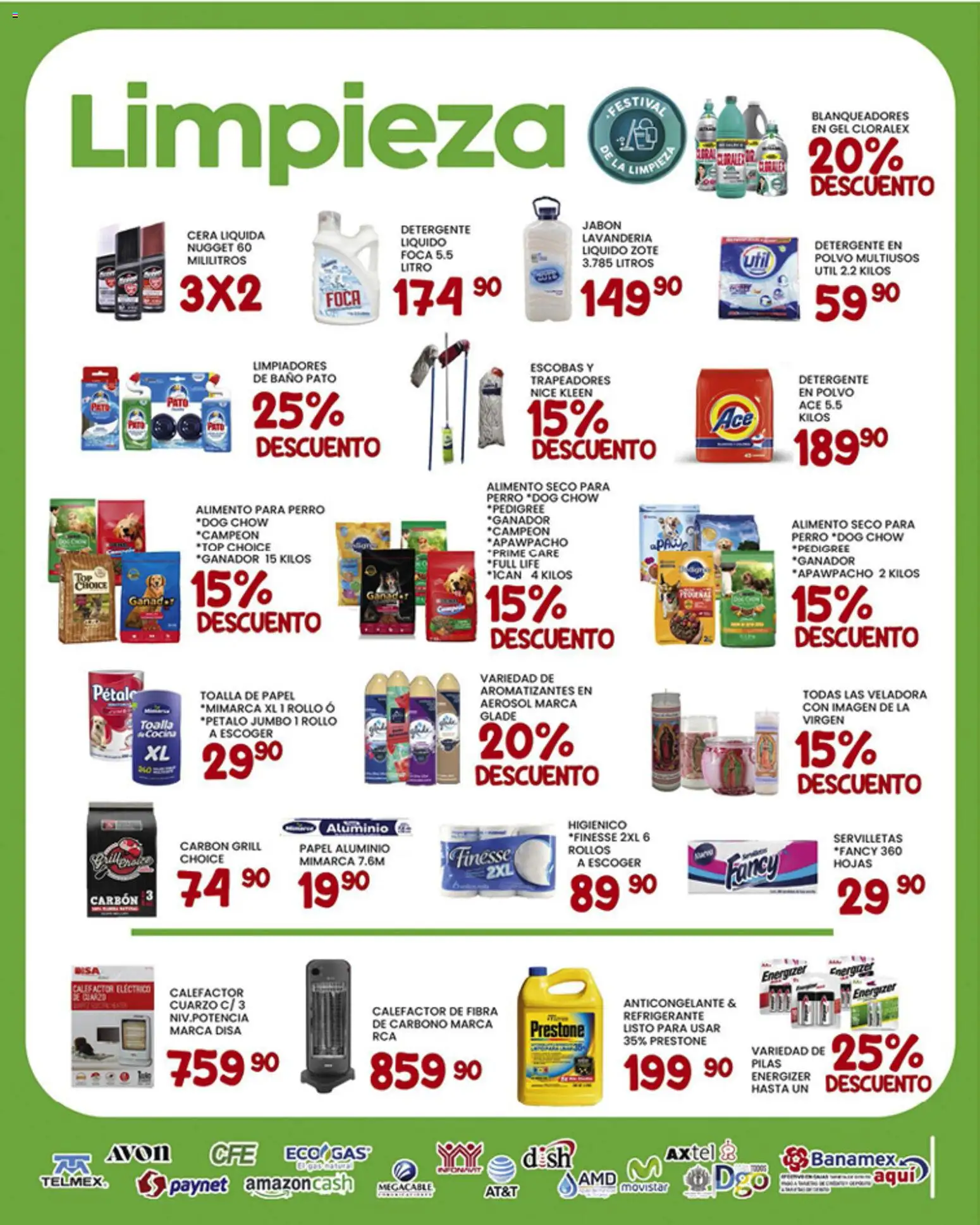 Nuevas ofertas de Alsuper válidas en toda la República Mexicana desde el 30.01.2026. ¡Encuentra las mejores ofertas en Alsuper folleto Durango! | Página: 5 | Productos: Cera, Top, Polvo, Pilas