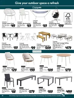 Preview of Bunnings Warehouse Summer Fun Summer Done Catalogue - valid from 07.01.2026 | Page: 20 | Products: Coffee table, Table, Outdoor furniture, Weight