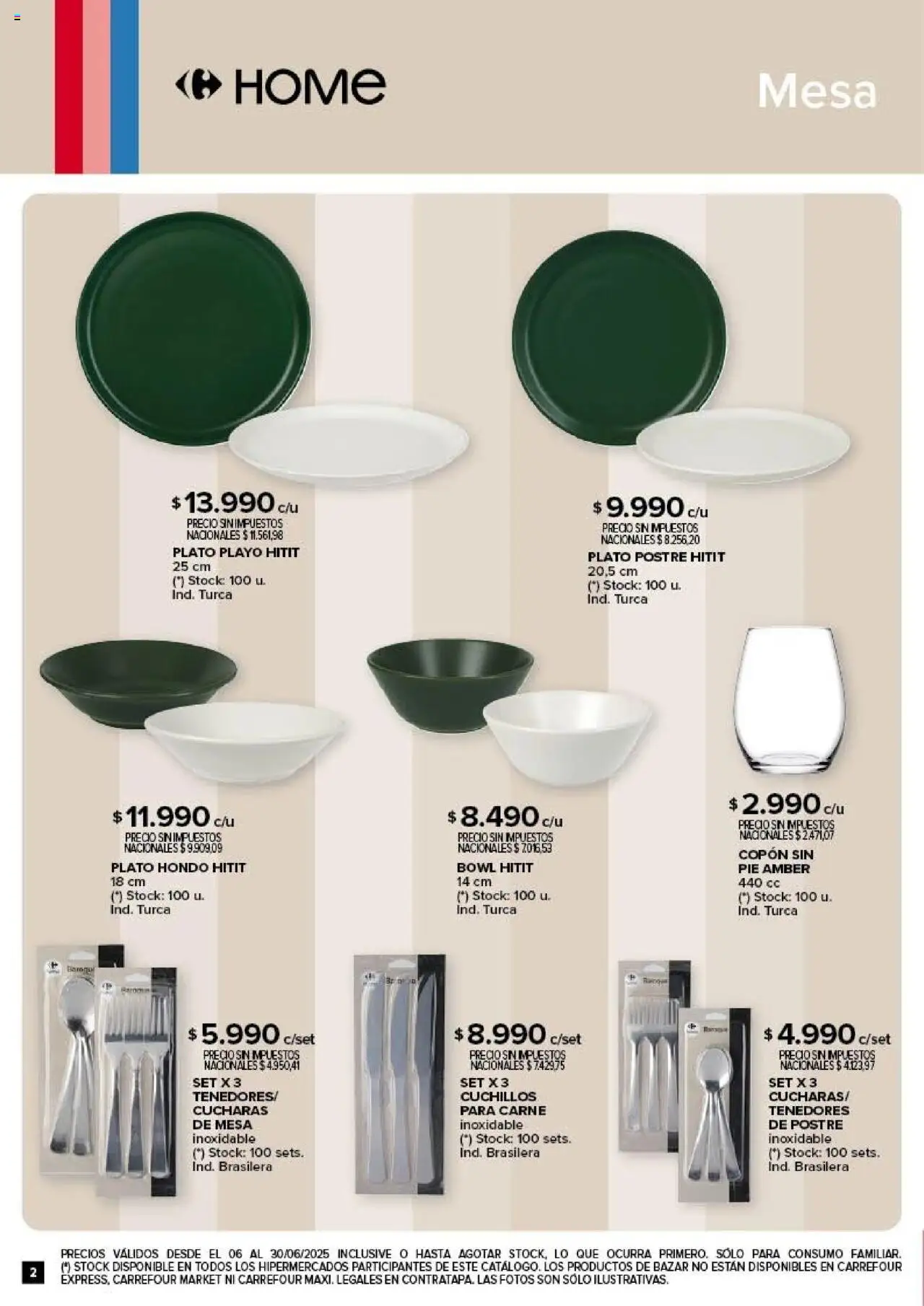 Carrefour - Deco Hogar │ válido desde el 06.06.2025 | Página: 2 | Productos: Bowl, Mesa