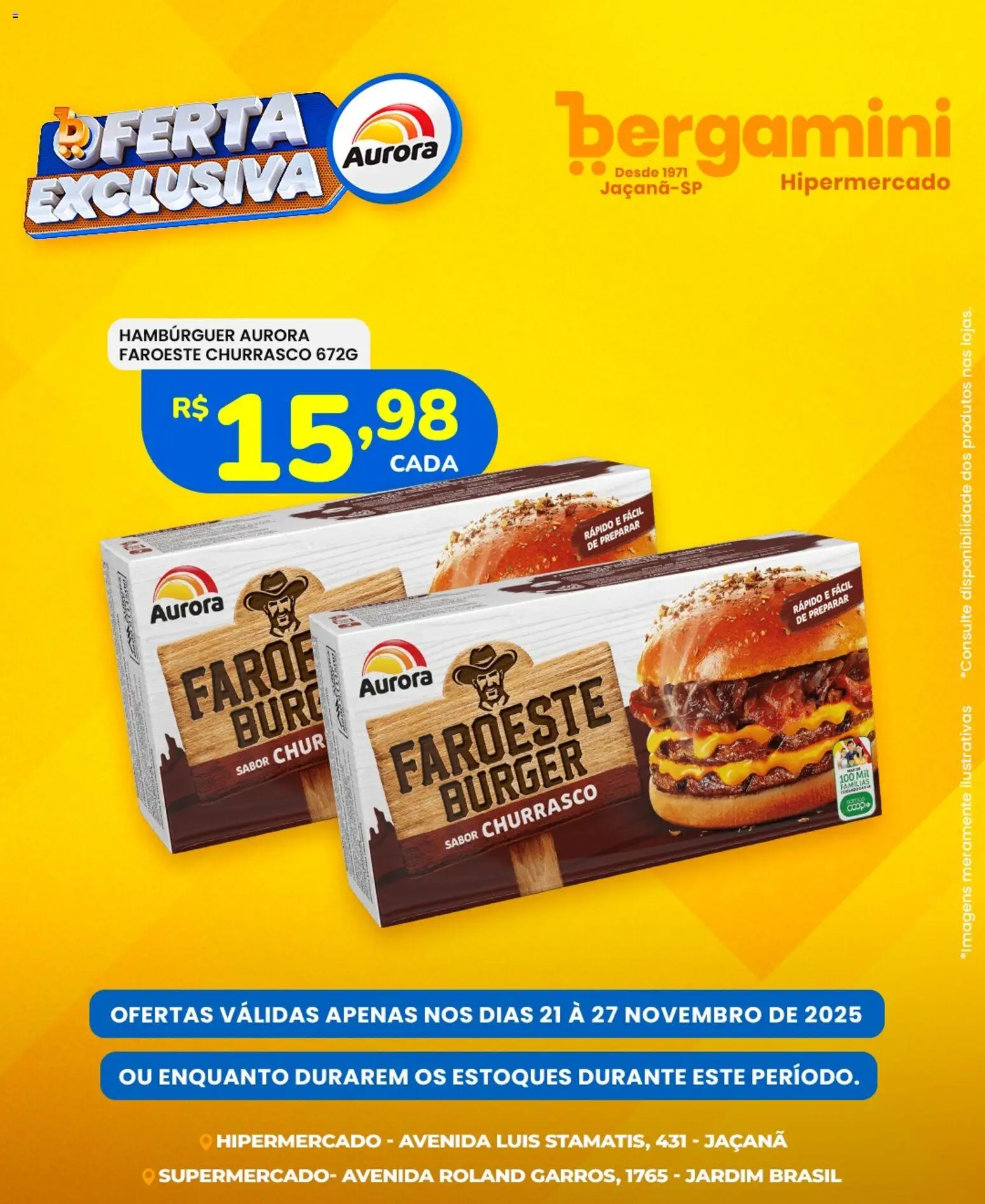 Supermercado Bergamini Folheto - válido de 21.11.2025 | Página: 5 | Produtos: Hambúrguer