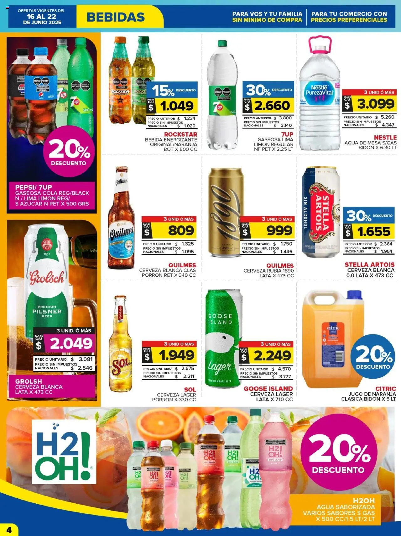 Carrefour Maxi catálogo │ válido desde el 16.06.2025 | Página: 4 | Productos: Bidón, Gaseosa, Lima, Limón