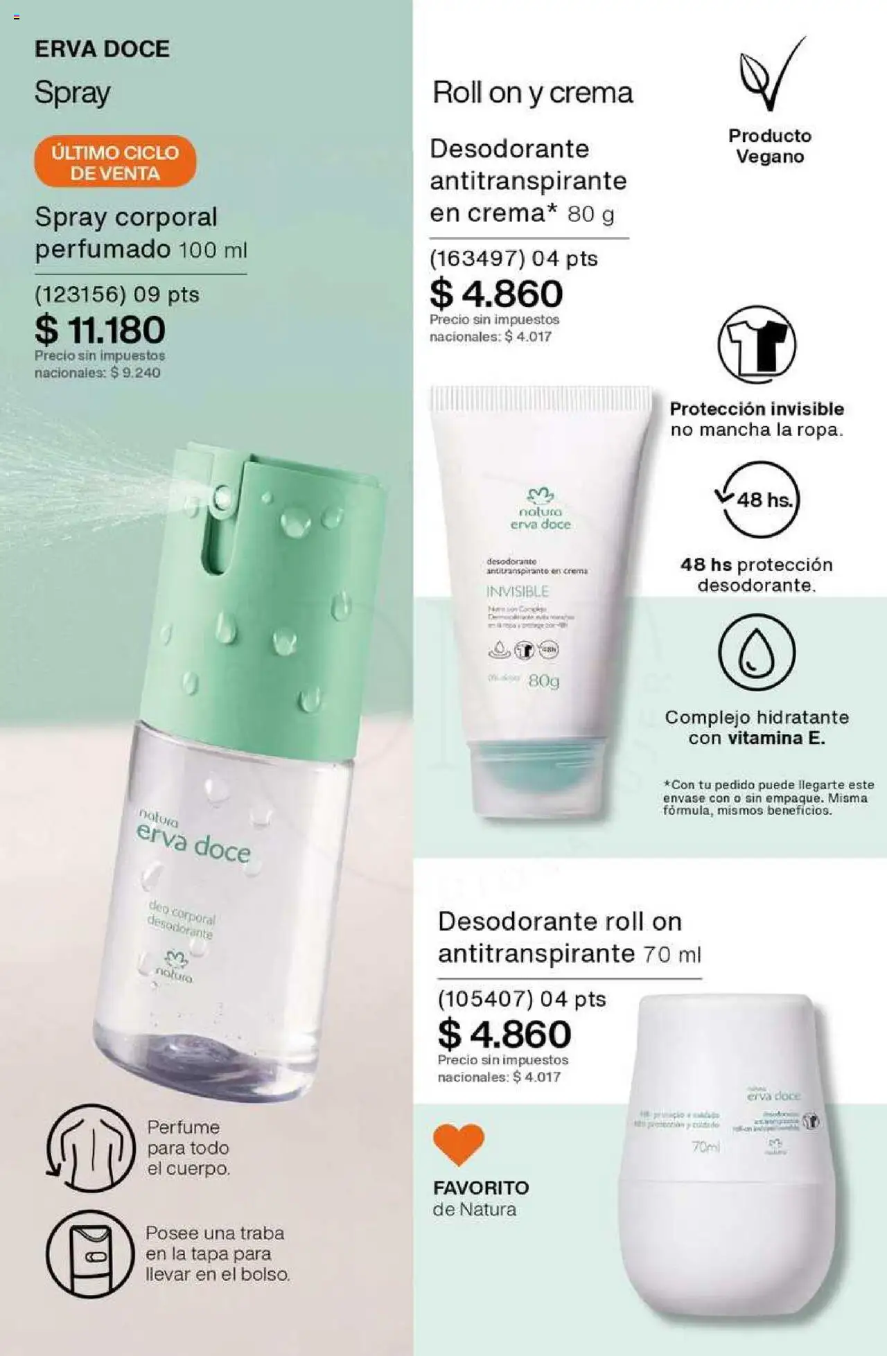 Catálogo Natura Ciclo 8 │ válido desde el 03.06.2025 | Página: 193 | Productos: Perfume, Desodorante, Antitranspirante, Crema